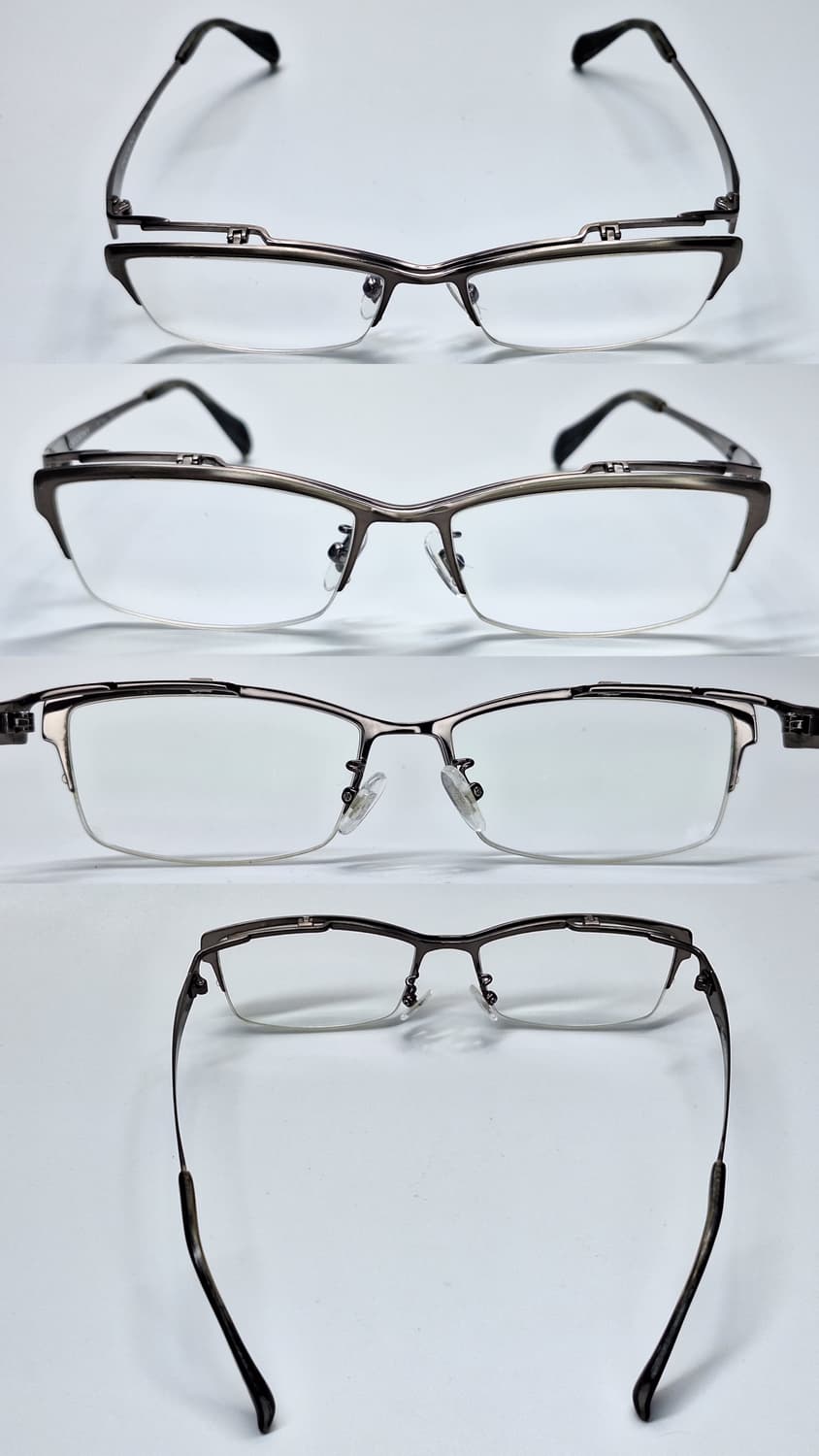 하세가와 DECENT DC-3461 반무테 플립업 안경 실버 기능성 낚시 상품이미지3