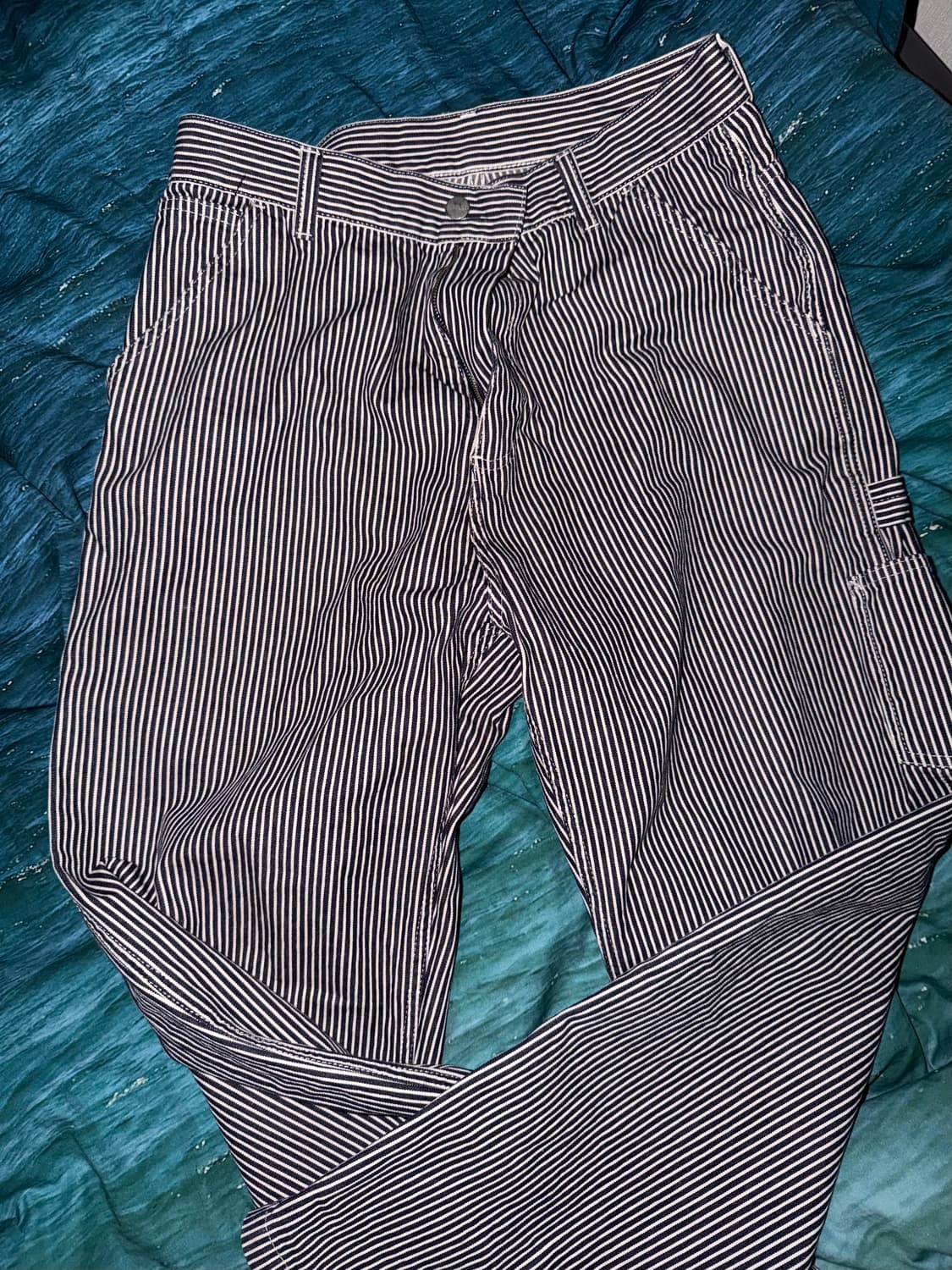 [S]칼하트 WIP 테렐 싱글 니 스트라이프 팬츠 상품이미지2