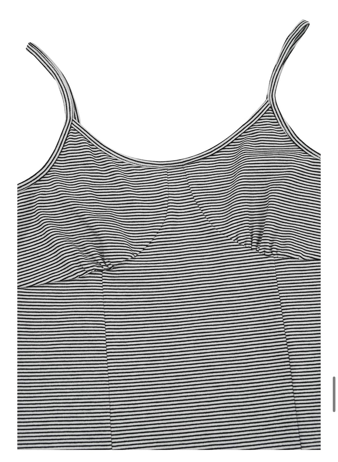 (설명필독) Paneled stripe sleeveless_White 상품이미지2