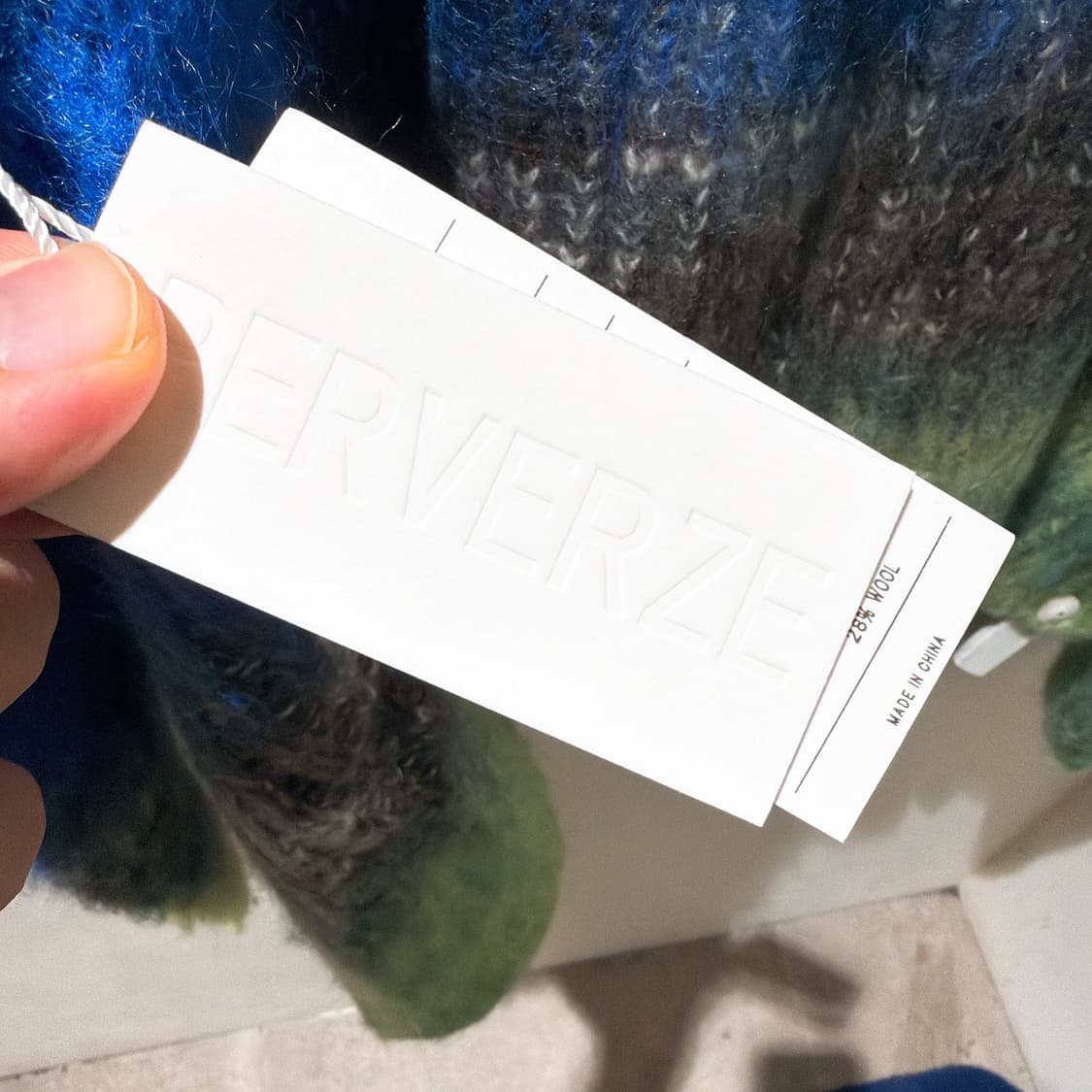 (정품/새상품) PERVERSE 퍼버즈 여성 그라데이션 와이드 가디건 상품이미지4