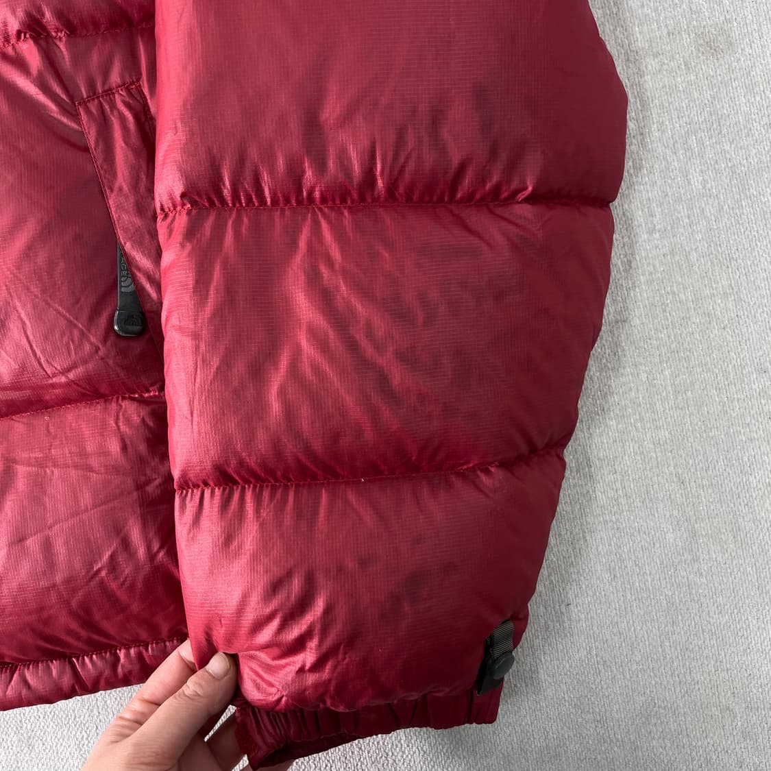 95 노스페이스 1996 700 레드 눕시 패딩 상품이미지5