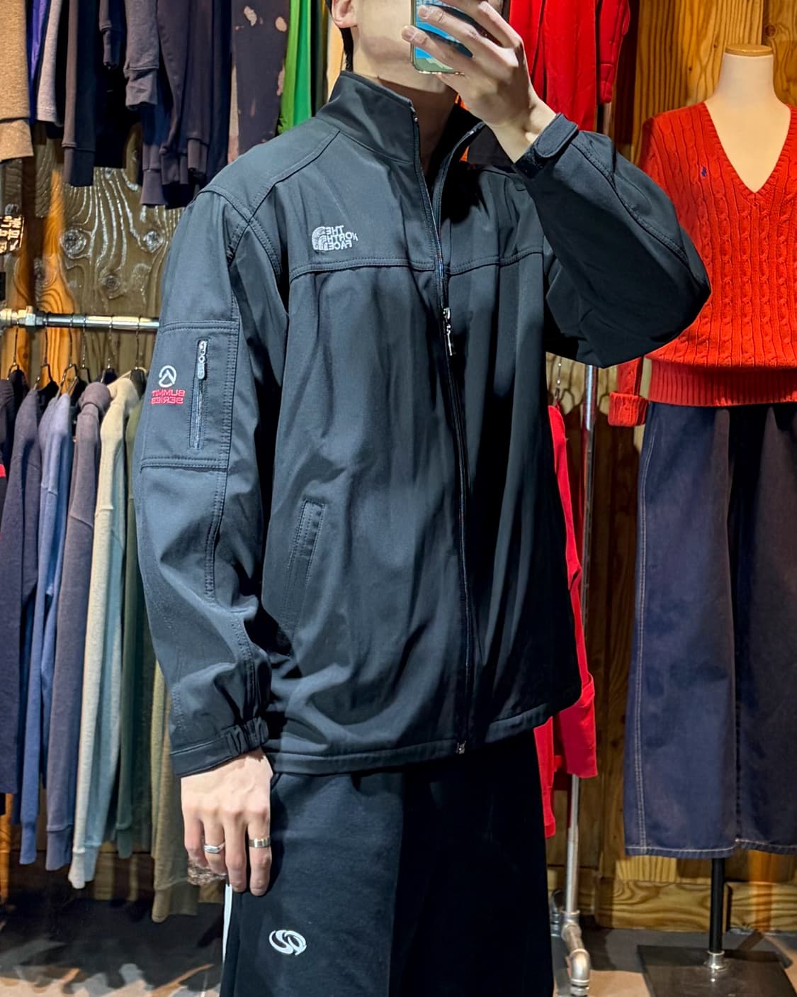 L 노스페이스 써밋시리즈 플리스 내피 나일론 자켓 상품이미지1