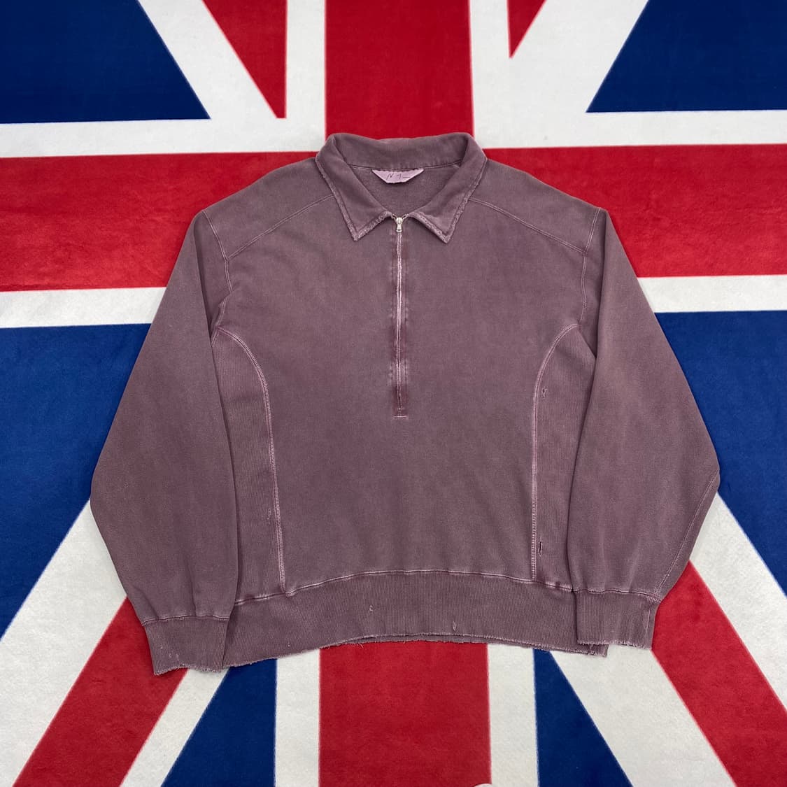 안셀름 하프집업 맨투맨 2 실측L 상품이미지1