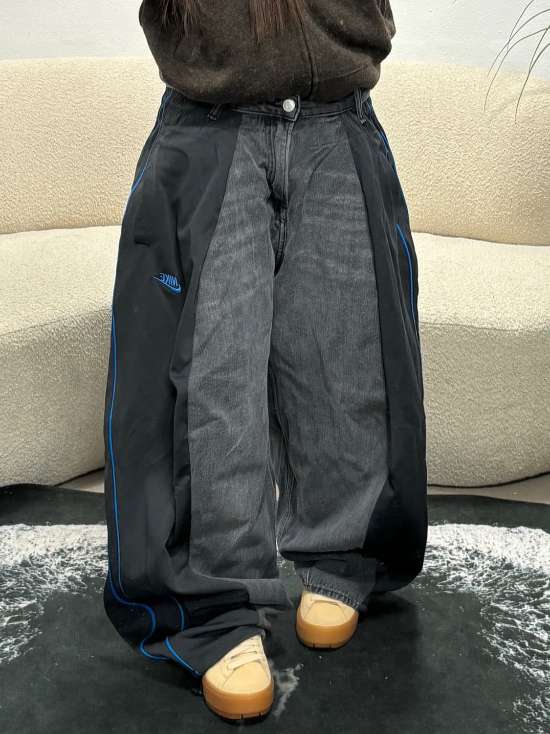 [MADE] NIKE X TRACK 리메이크 초와이드 팬츠  상품이미지2