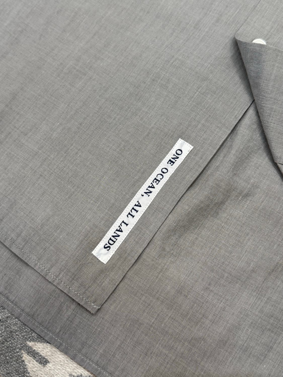 [L][105] 나나미카 오픈카라 엔드 온 엔드 셔츠 그레이  상품이미지5