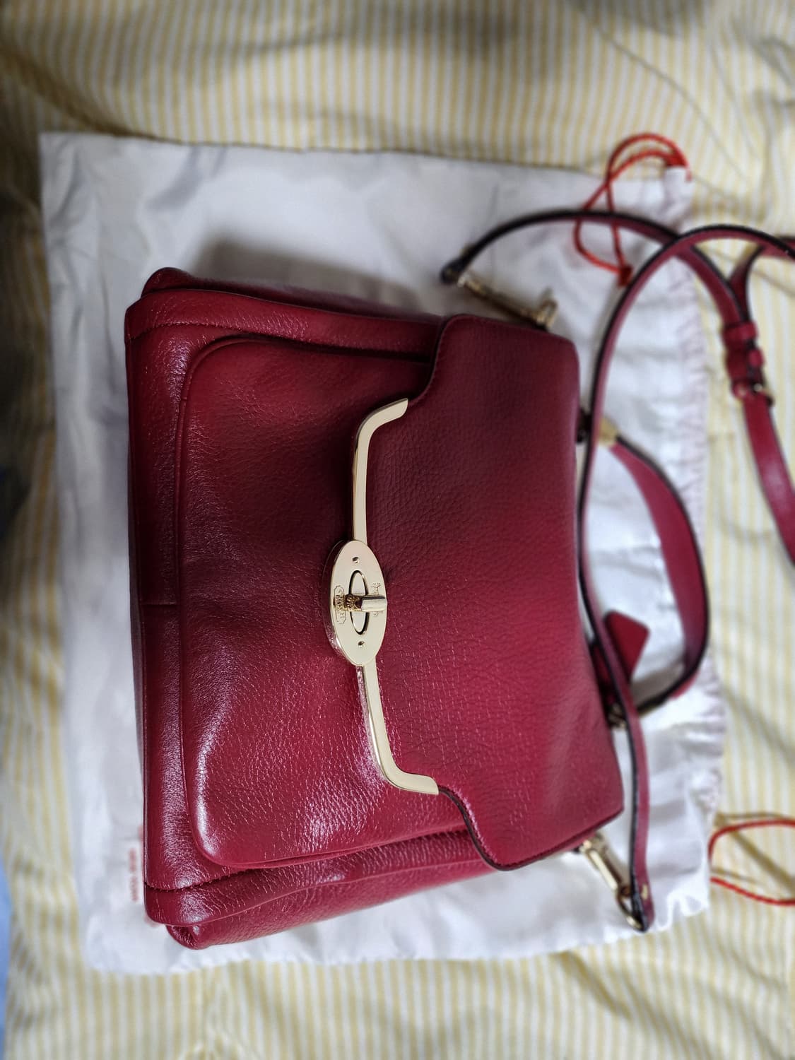 코치 토드백 크로스백 버건디 상품이미지3