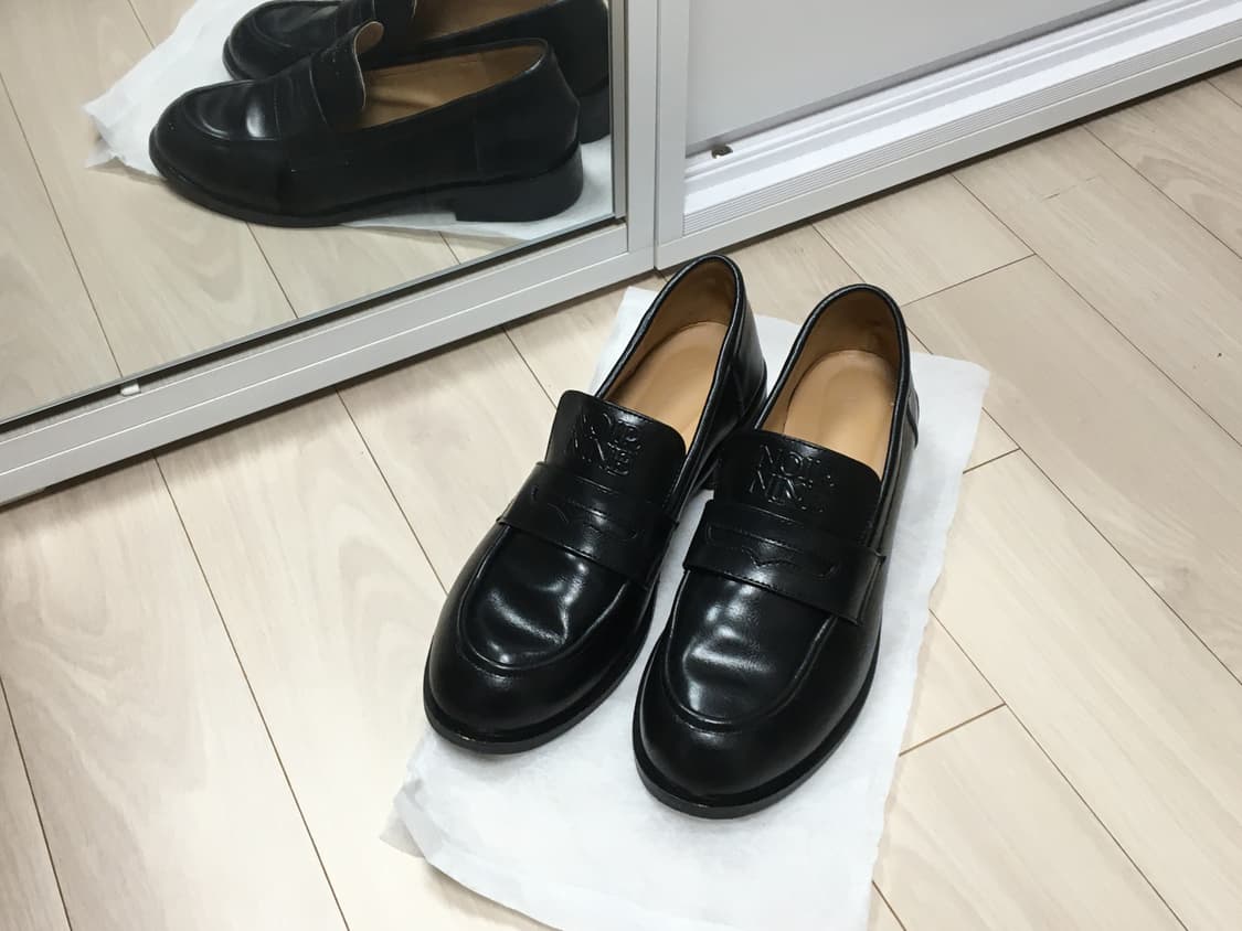 누아르나인 NOIRNINE 블랙 페니 로퍼 상품이미지2