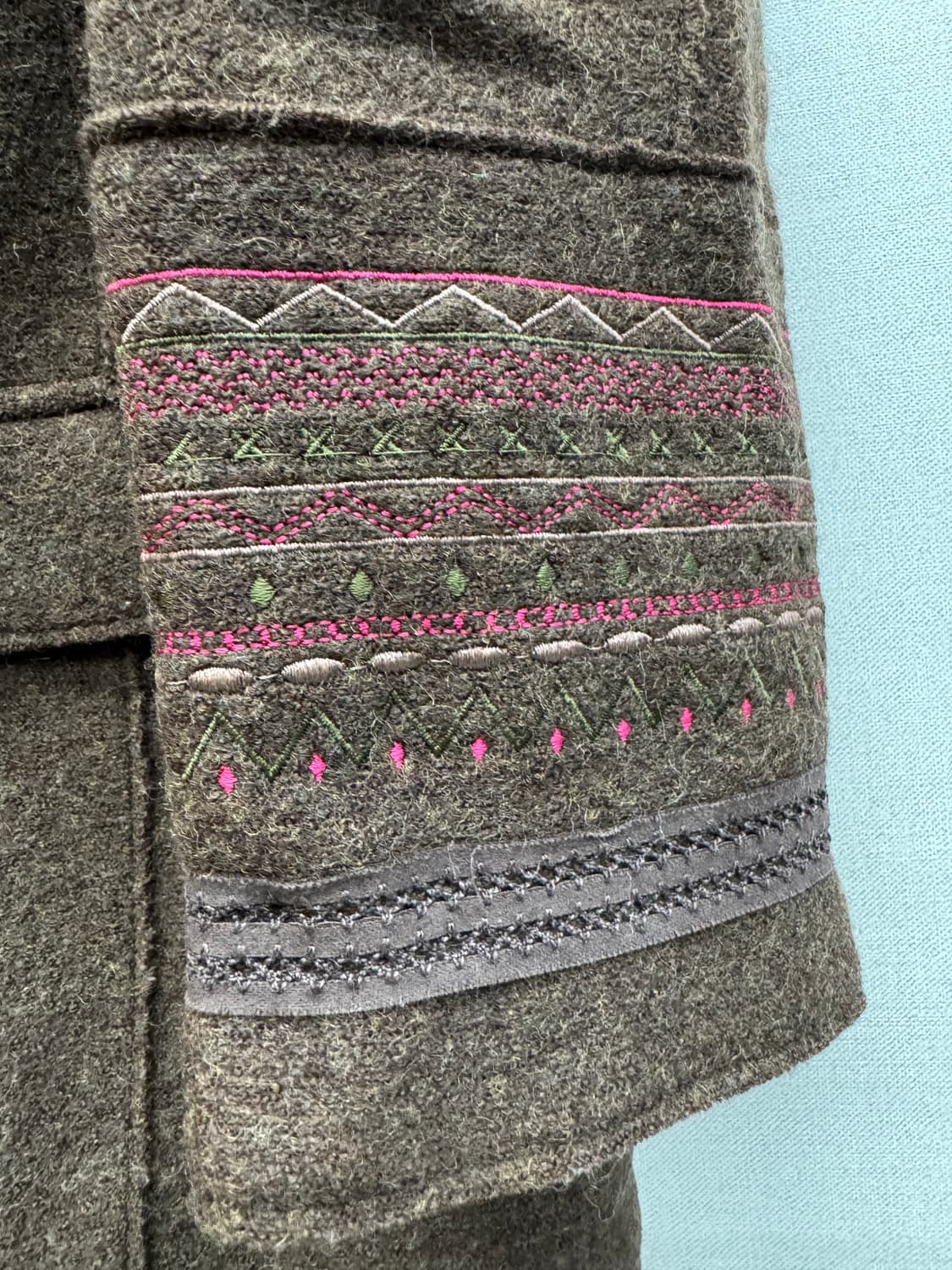 가이거 버진울 애스닉 소매 코트 42(M) 상품이미지5