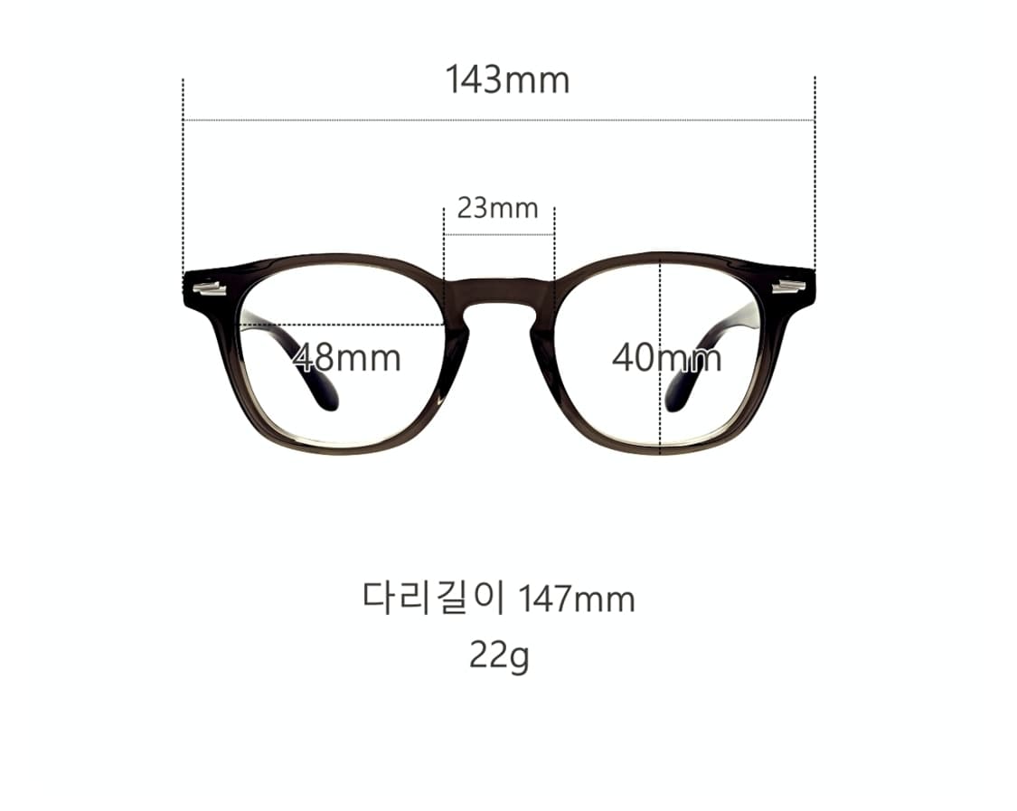 카키 색상, 48사이즈 아넬형안경, 새제품 상품이미지6