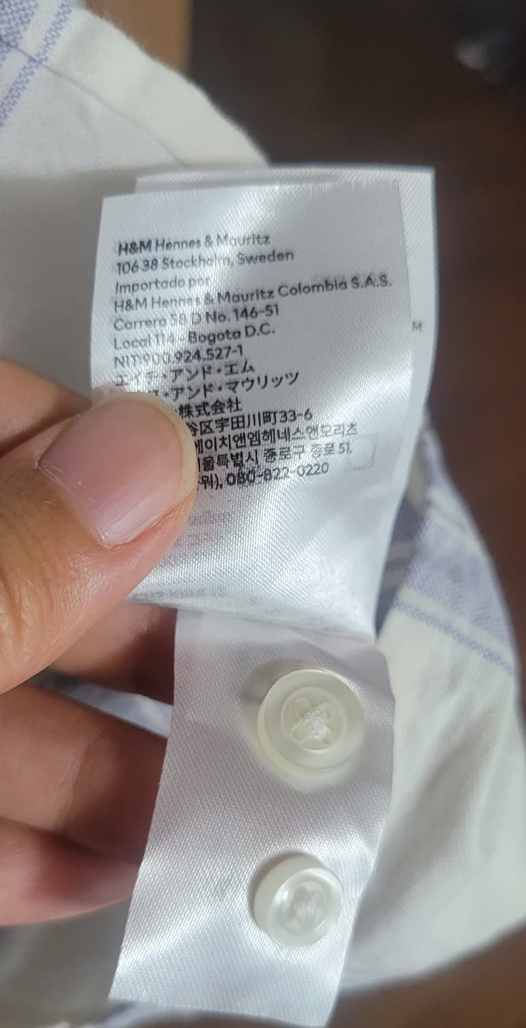 (남성3xl-4xl사이즈)H&M 오버사이즈핏 스트라이프 반팔셔츠 상품이미지6