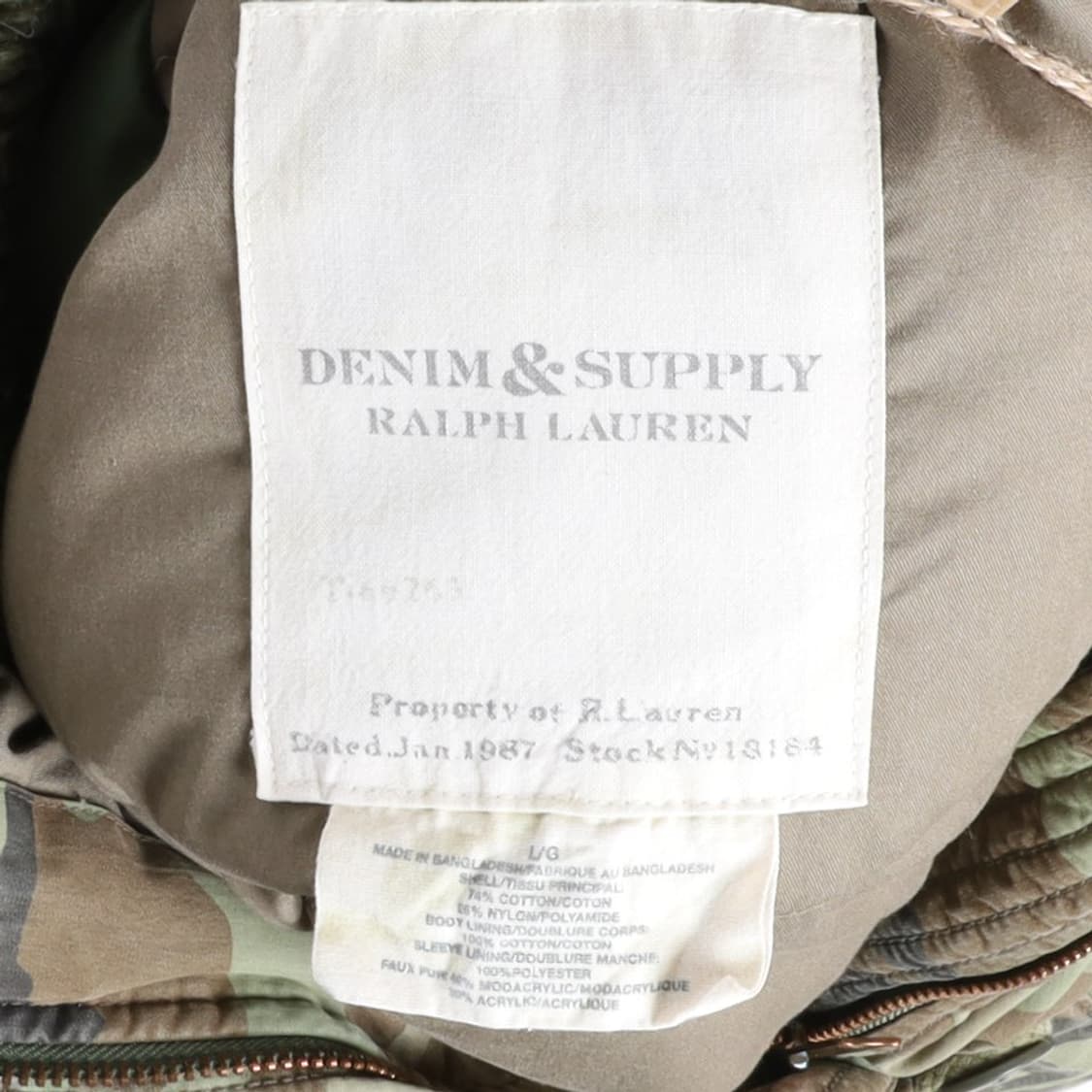 Denim & Supply Camouflage N3B Jacket 
 상품이미지7