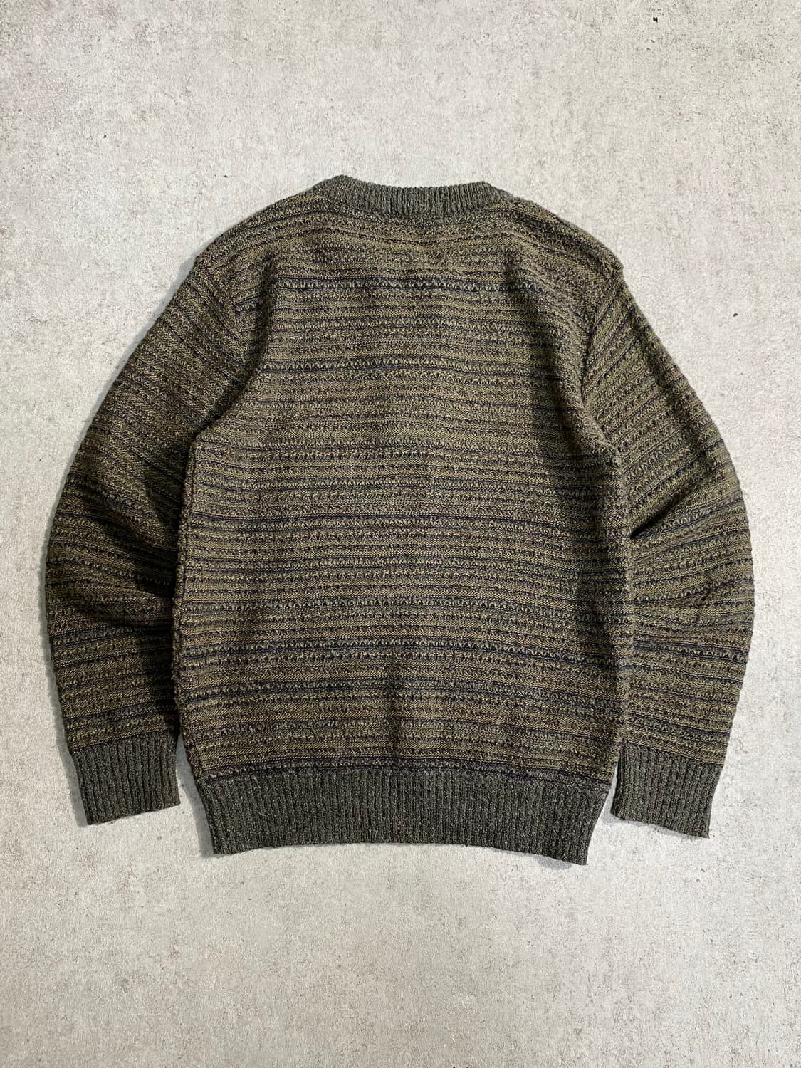 [M] 90s M&G 재팬 메이드 에스닉 헨리넥 울 니트 상품이미지6