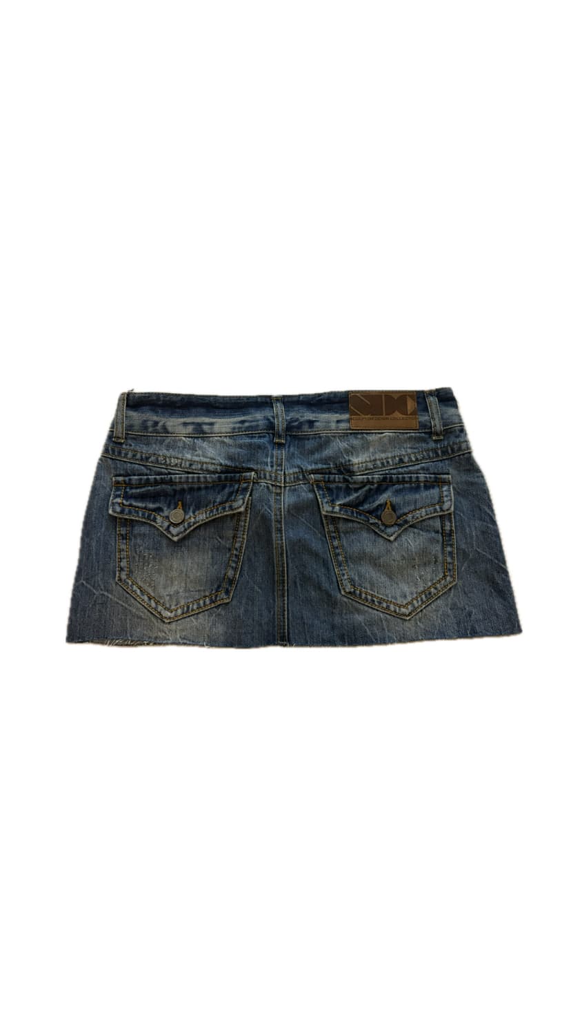 스컬프터  Vintage Micro Denim Skirt Blue새제품 상품이미지2