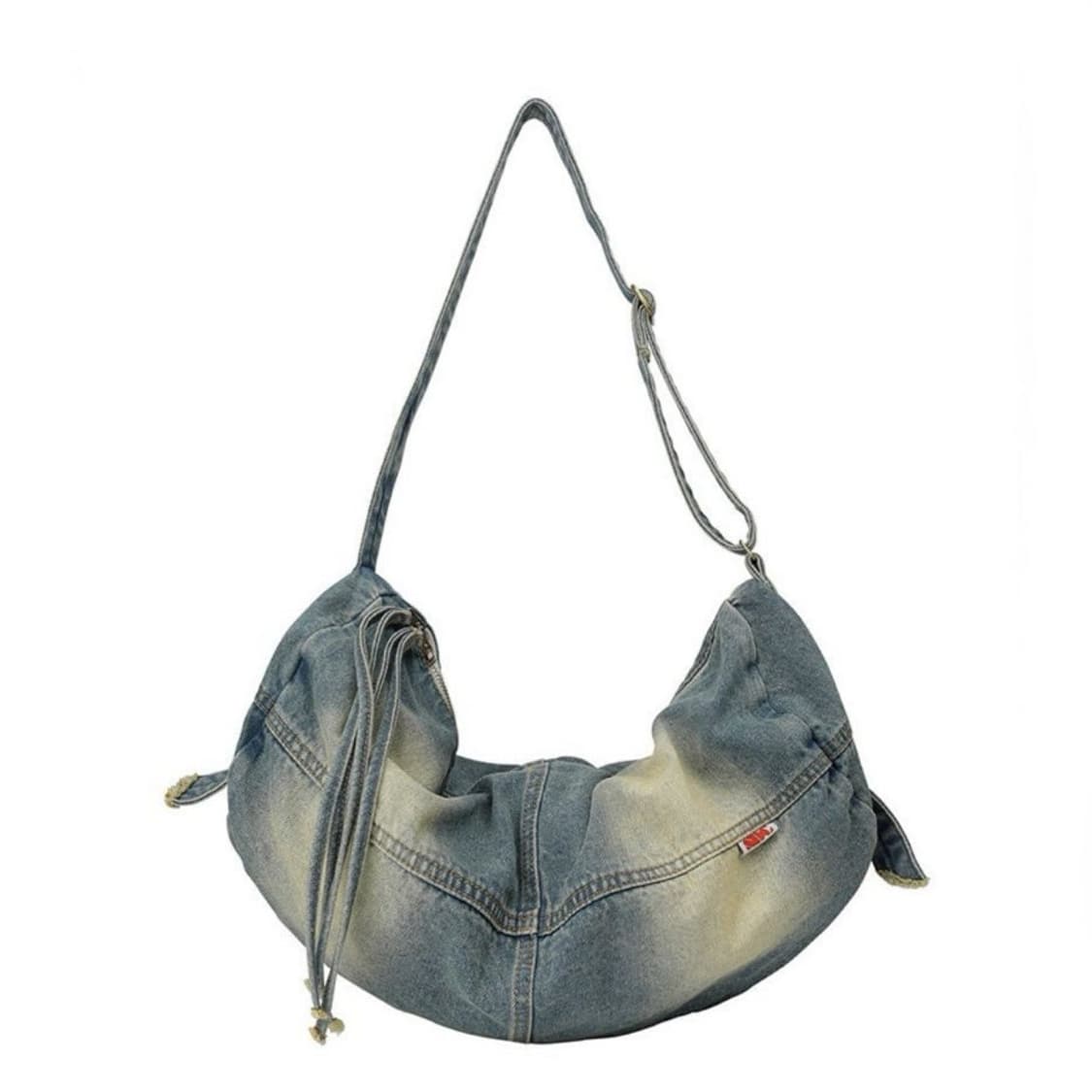 새상품 스컬프터 빈티지 데님 더플백 미드블루 상품이미지1