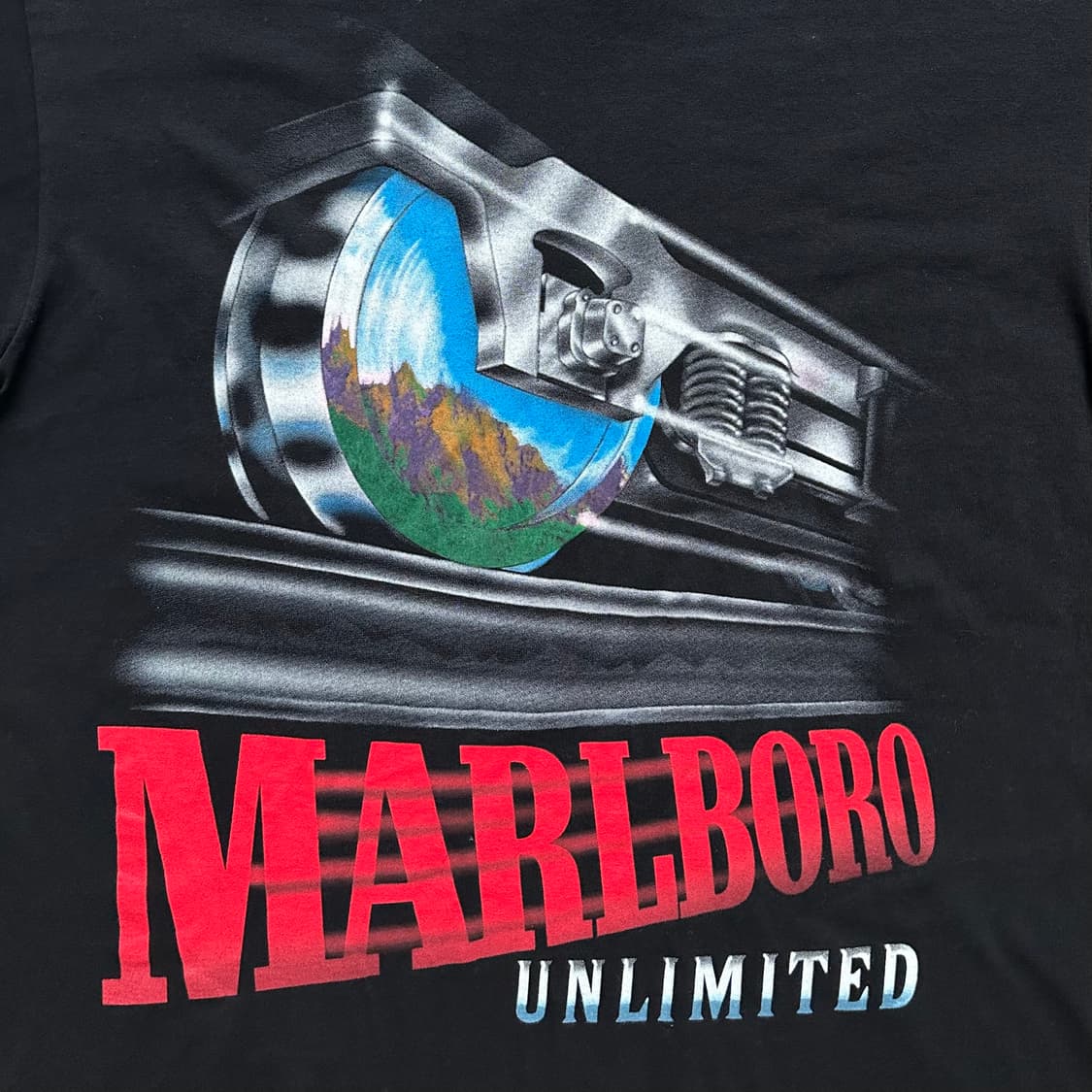 90s 빈티지 말보로 Unlimited Train 티셔츠 데드스탁 상품이미지3