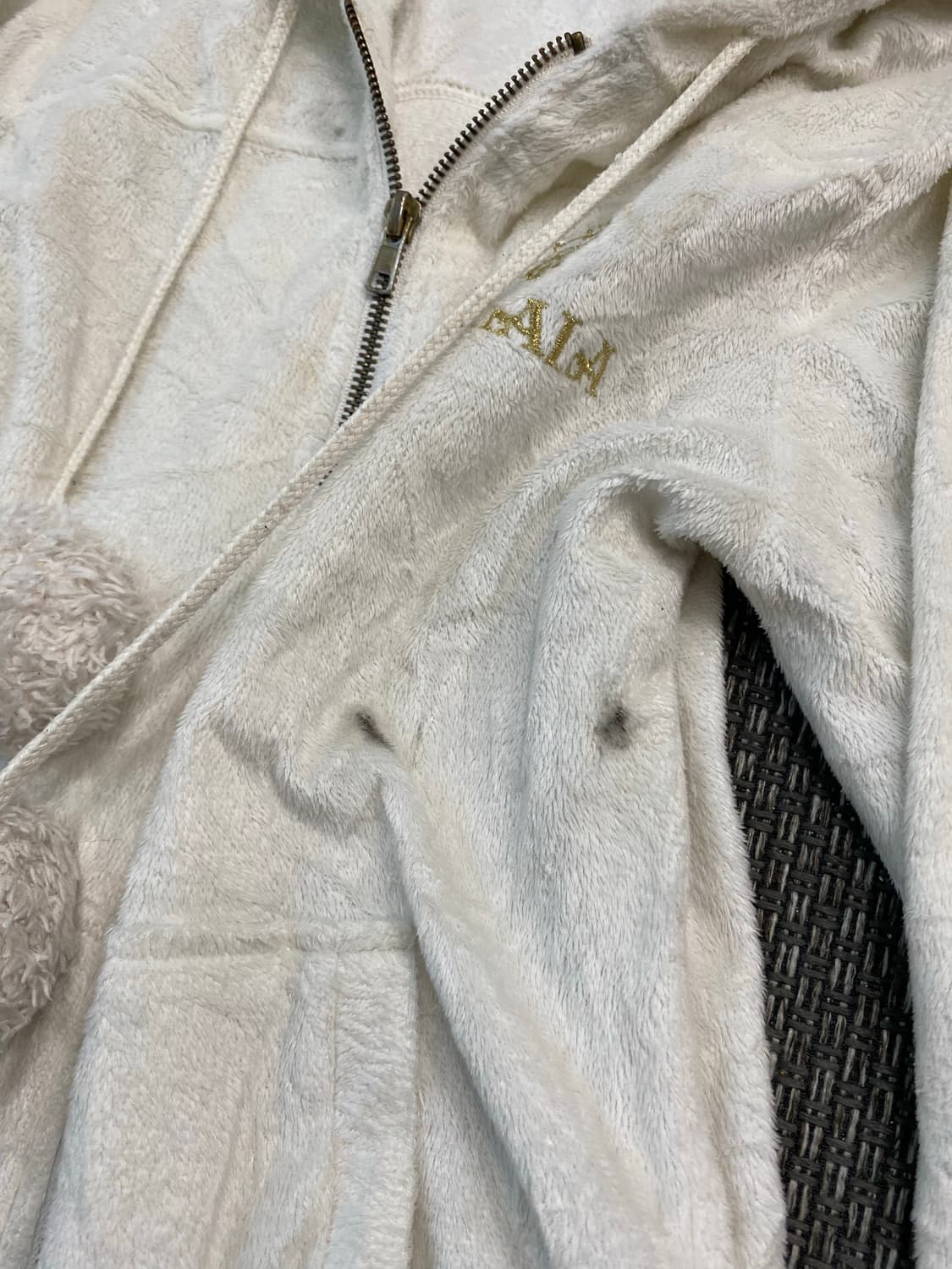 [Tralala]Gal Mood White Hoodie Zip Up 상품이미지4