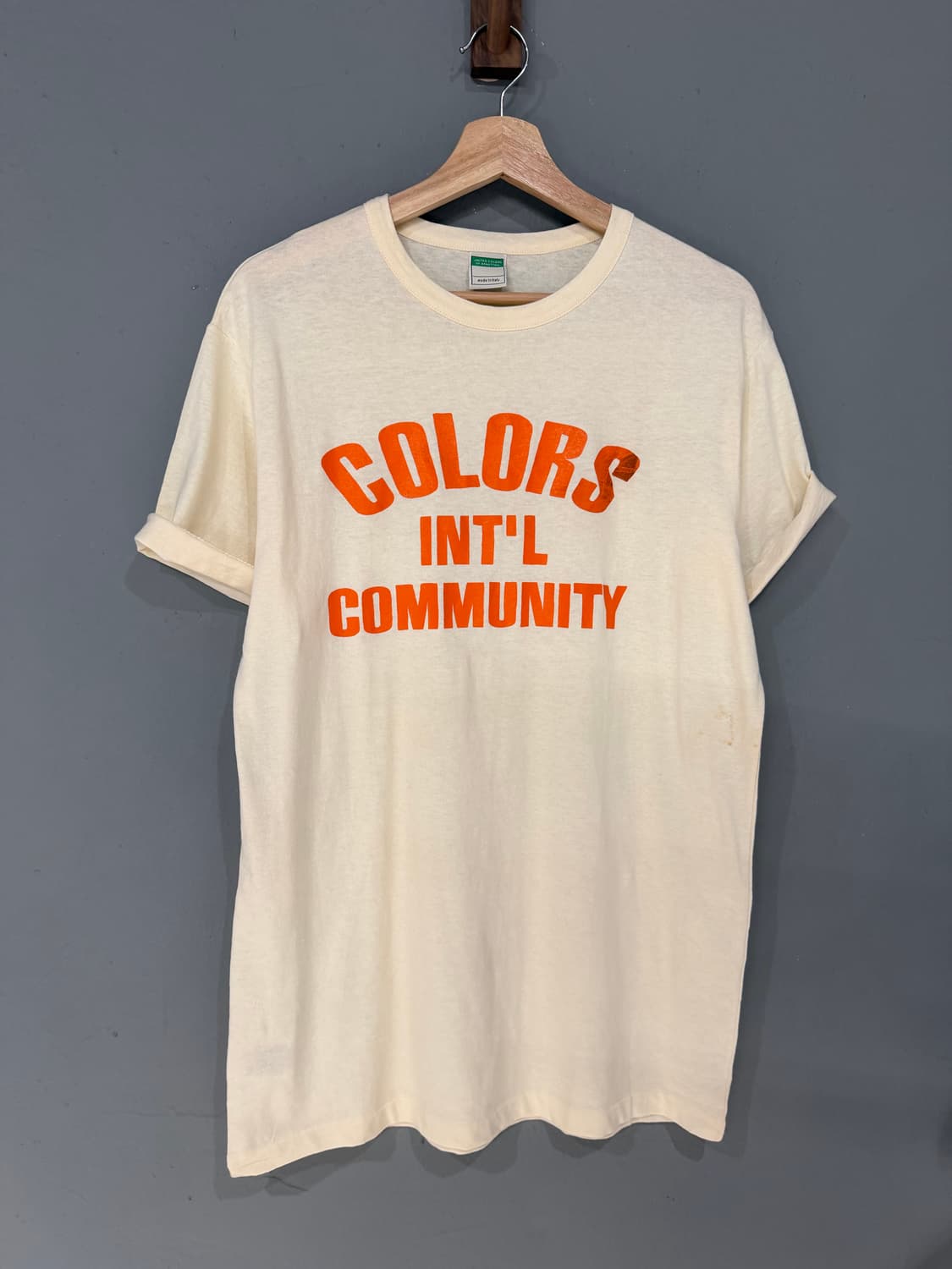 Benetton color point lettering top 상품이미지5
