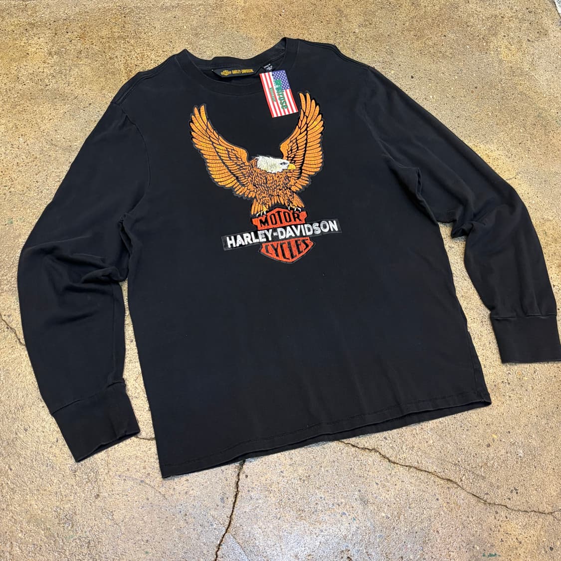 미국 빈티지 할리데이비슨 이글 롱슬리브 긴팔티 상품이미지2