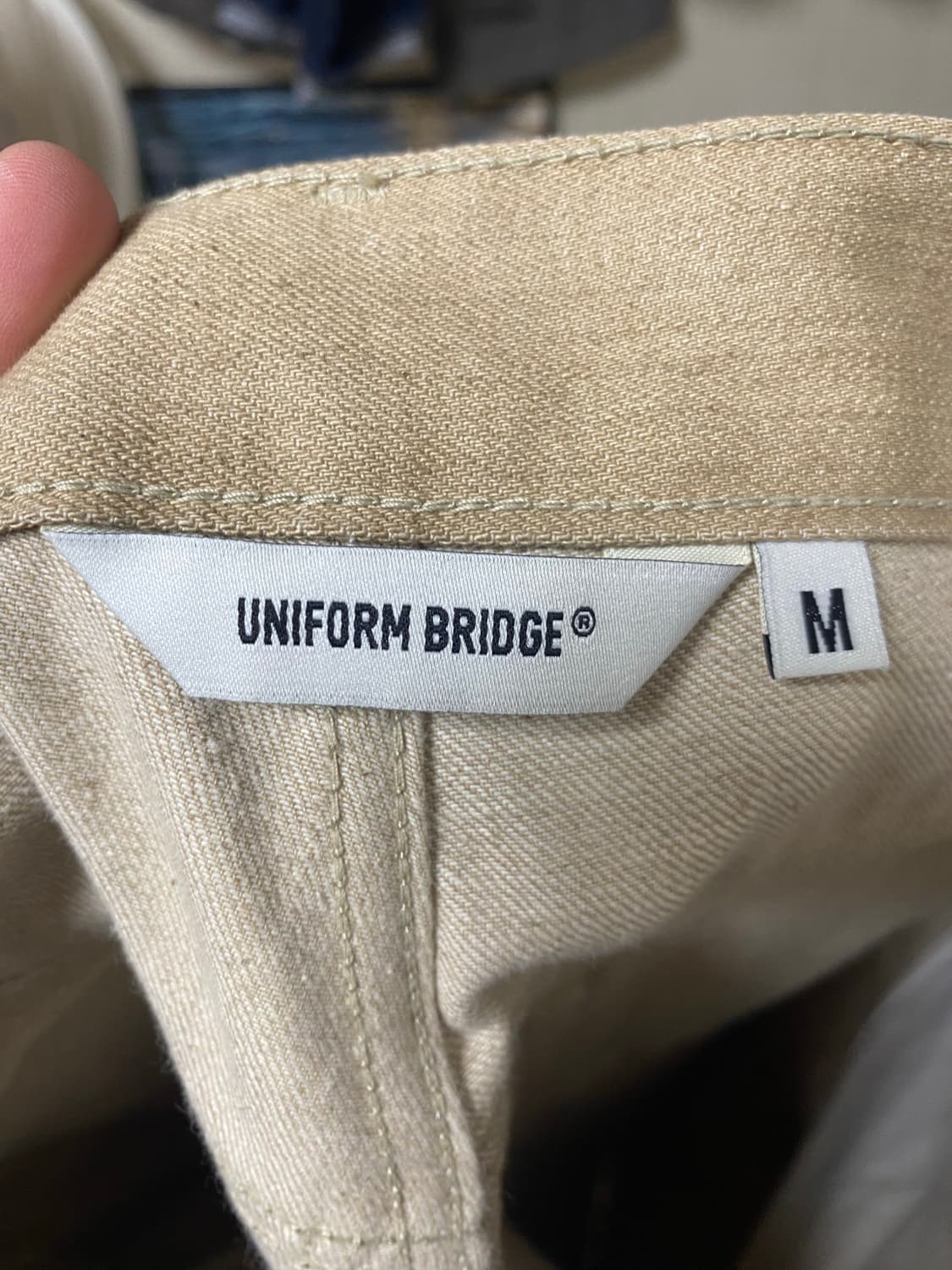 [UNIFORM] 유니폼브릿지 베이지 셀비지 M사이즈 상품이미지6