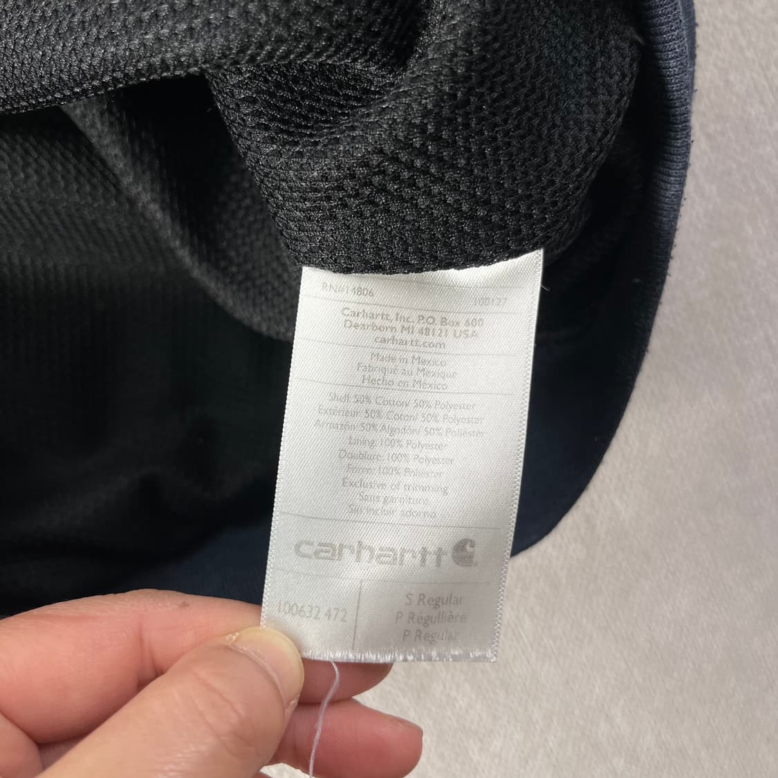 105 칼하트 써멀 네이비 후드집업 상품이미지6