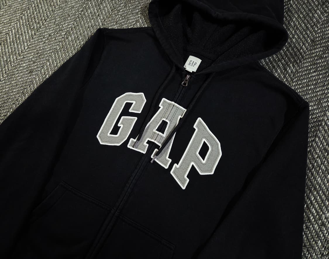 GAP 갭 블랙 풀집업 후드집업 상품이미지3