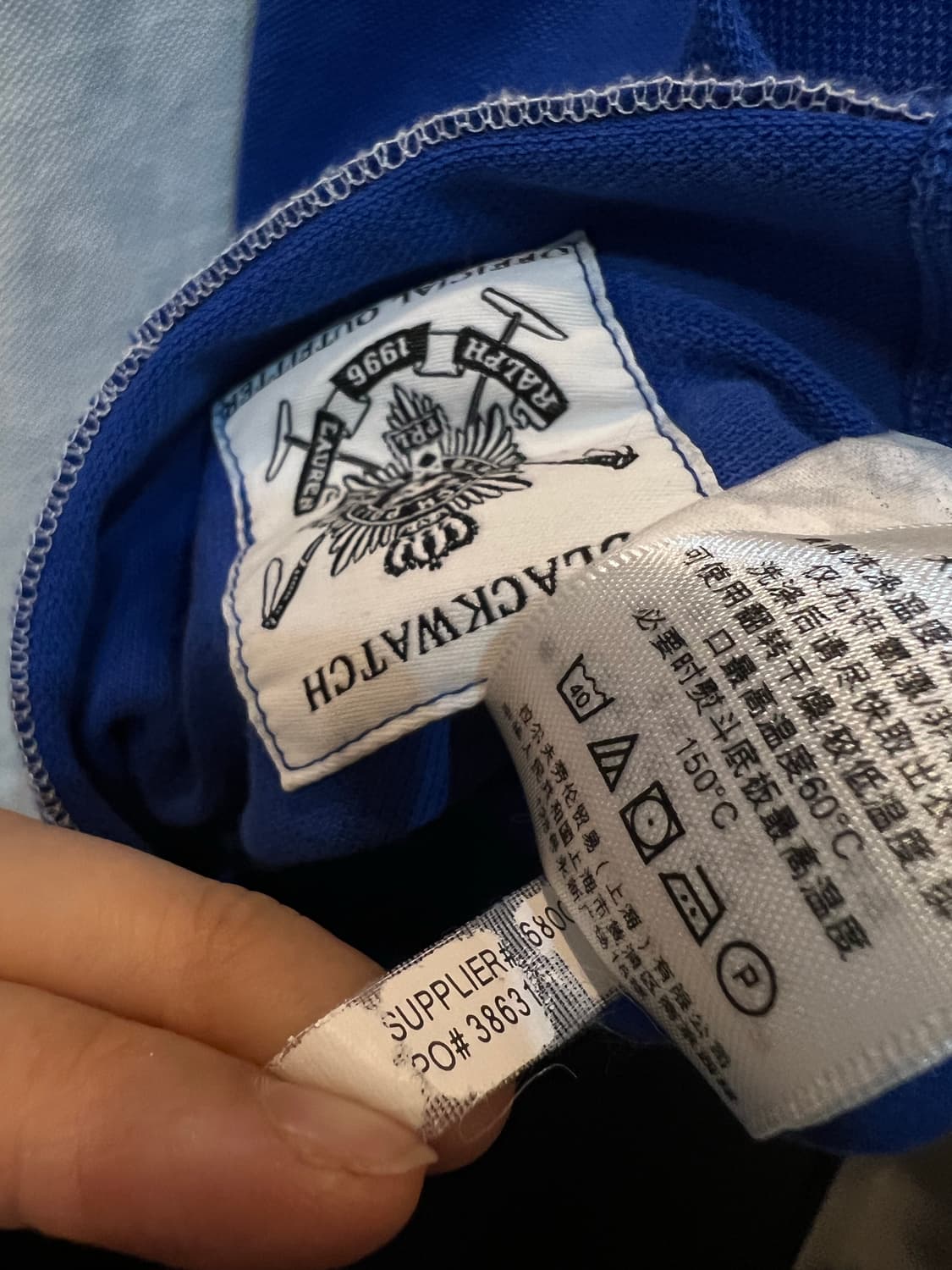 폴로 랄프로렌 1996 블랙워치 카라 반팔티 상품이미지5