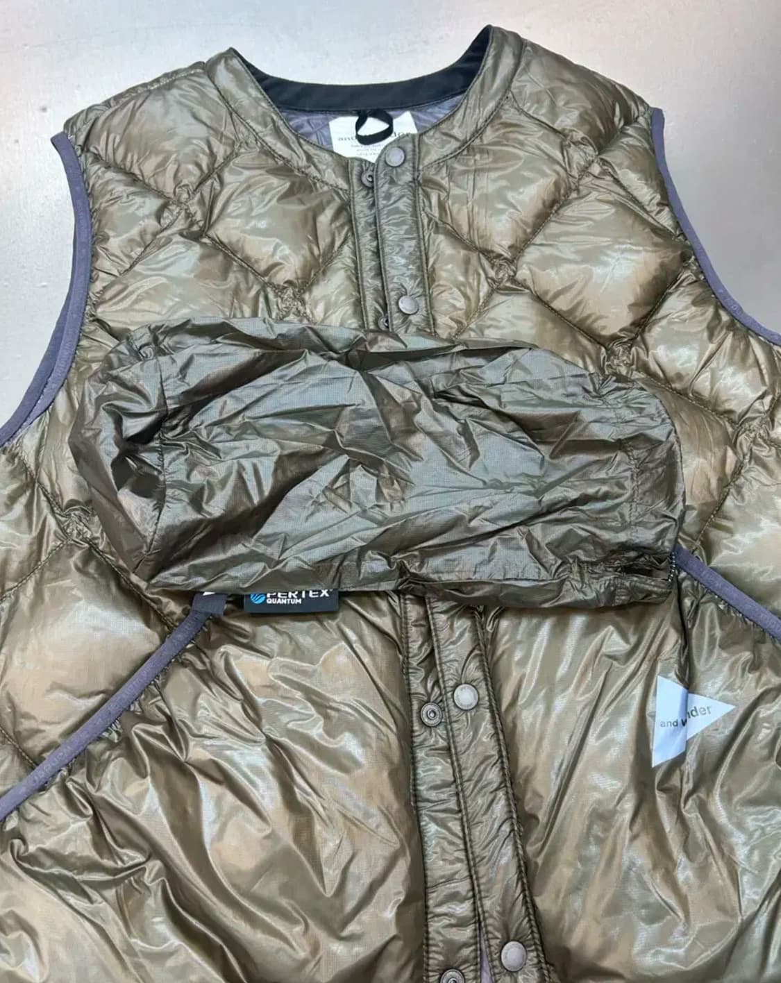 앤드원더 퍼텍스 베스트 조끼 XL 사이즈 상태 9.5/10 보풀 없고 상 상품이미지3