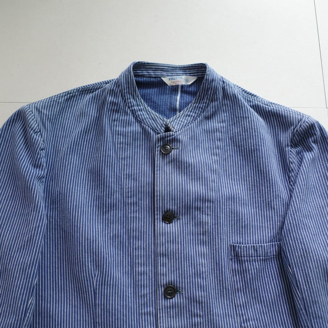 70s 프렌치 아티잔 히코리 셀비지 워크 초어 자켓 상품이미지2