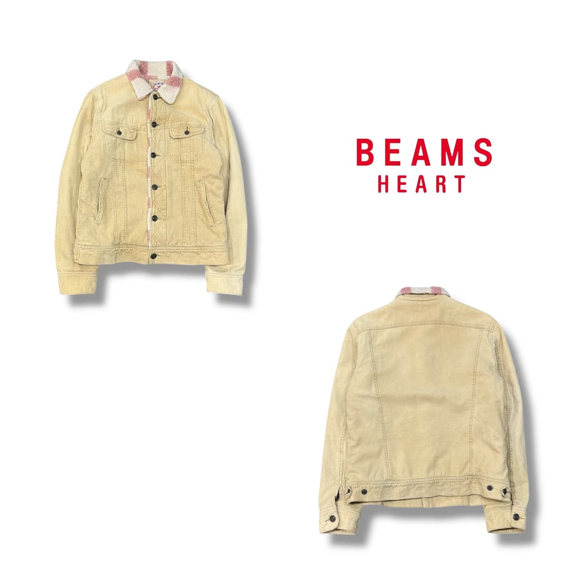 빔즈 하트 코듀로이 쉐르파 자켓 y14141 상품이미지1