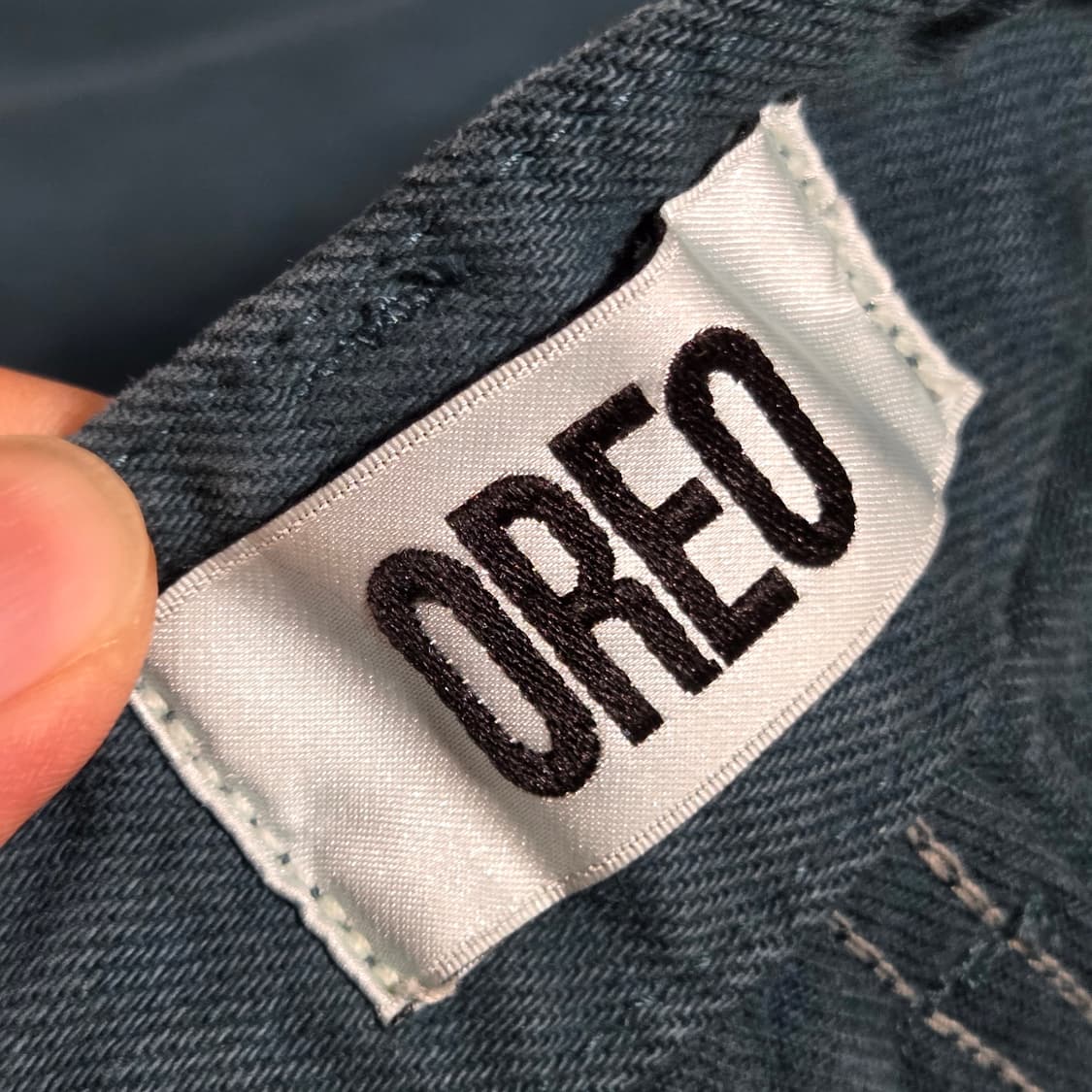 세미 와이드 청록색 코튼 팬츠 상품이미지7