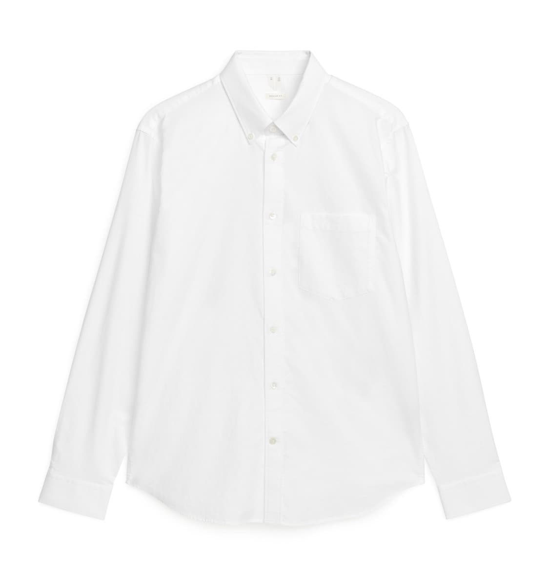 [새상품, 50(100-105)] 아르켓 옥스포드 셔츠 화이트 상품이미지1