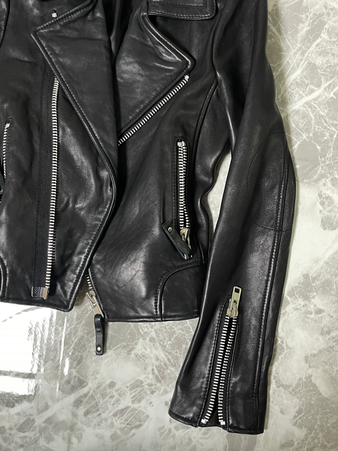 leather rider jacket 상품이미지3
