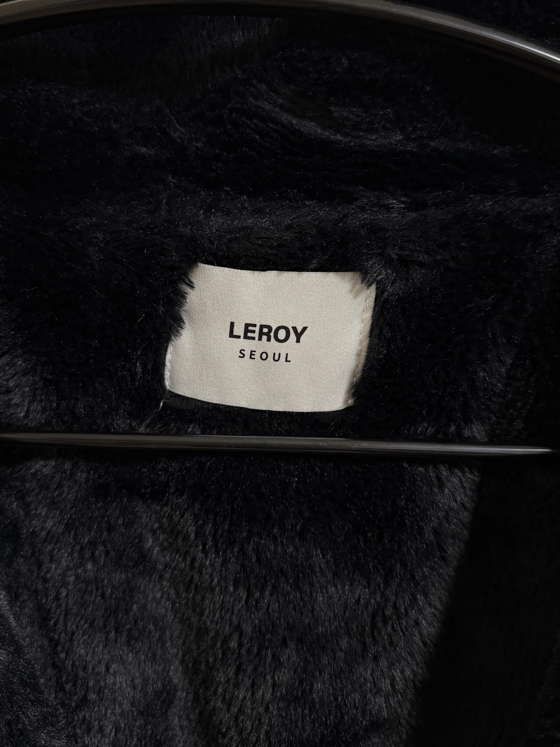 라우코하우스 퍼 라이딩 레더 블루종 점퍼 블랙 상품이미지6