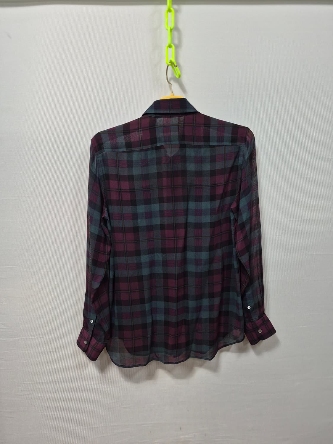 폴로 랄프로렌 체크 실크 셔츠 S 상품이미지2