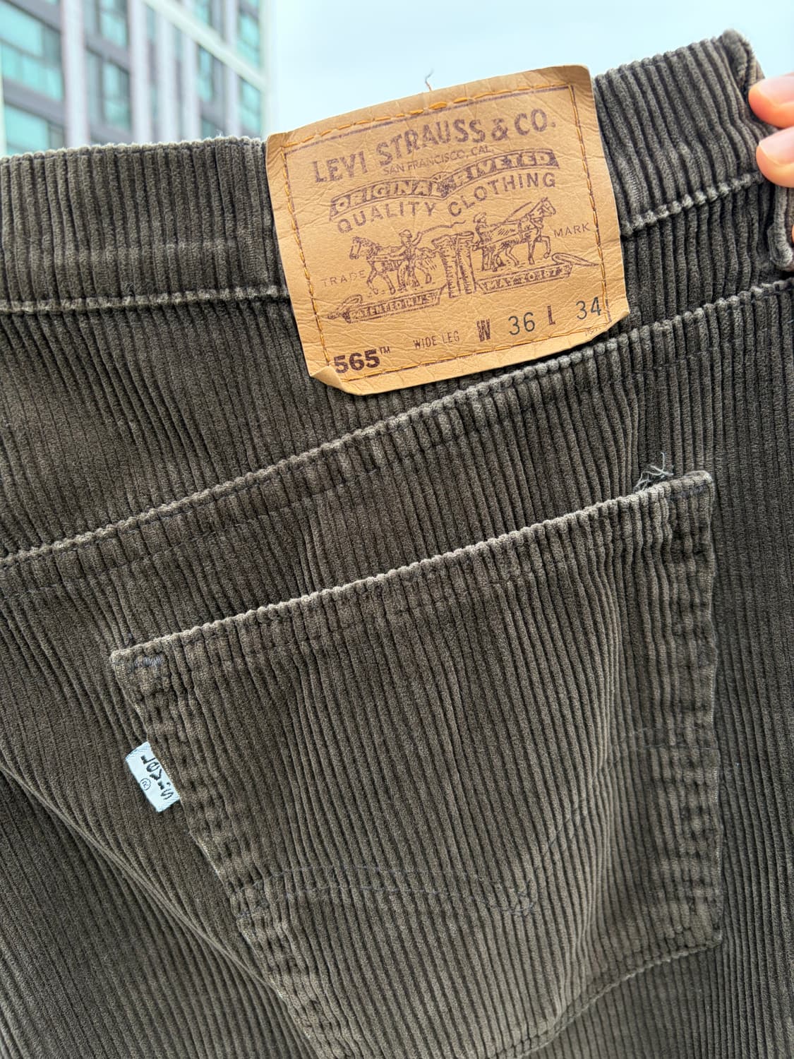 90s 리바이스 565 코듀로이 상품이미지3