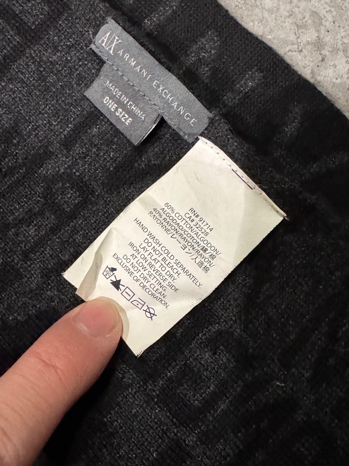 아르마니 익스체인지 자카드 머플러 상품이미지5