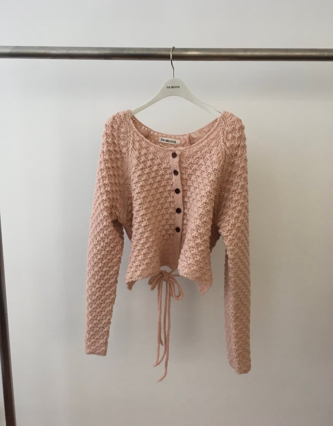 브리드 그레이프 울 가디건 (pink) 상품이미지9