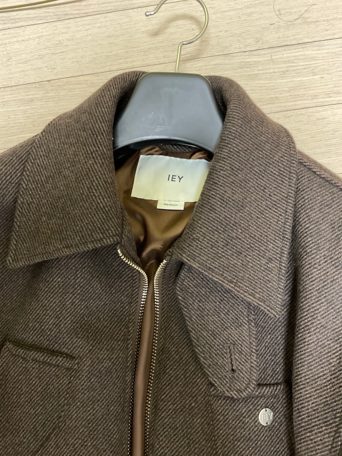 IEY 이에이 탭 울 자켓 Brown m사이즈 (정가30) 상품이미지5