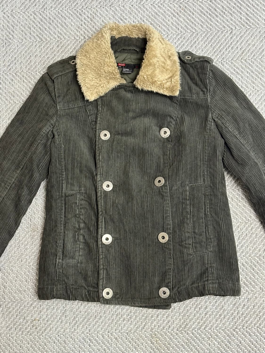 Diesel 디젤 코듀로이 버튼 퍼자켓 상품이미지1