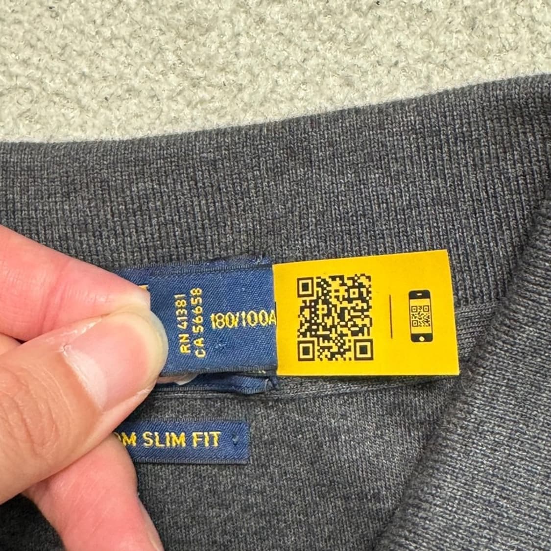 RALPH LAUREN PK 반팔 차콜 그레이 L 상품이미지5
