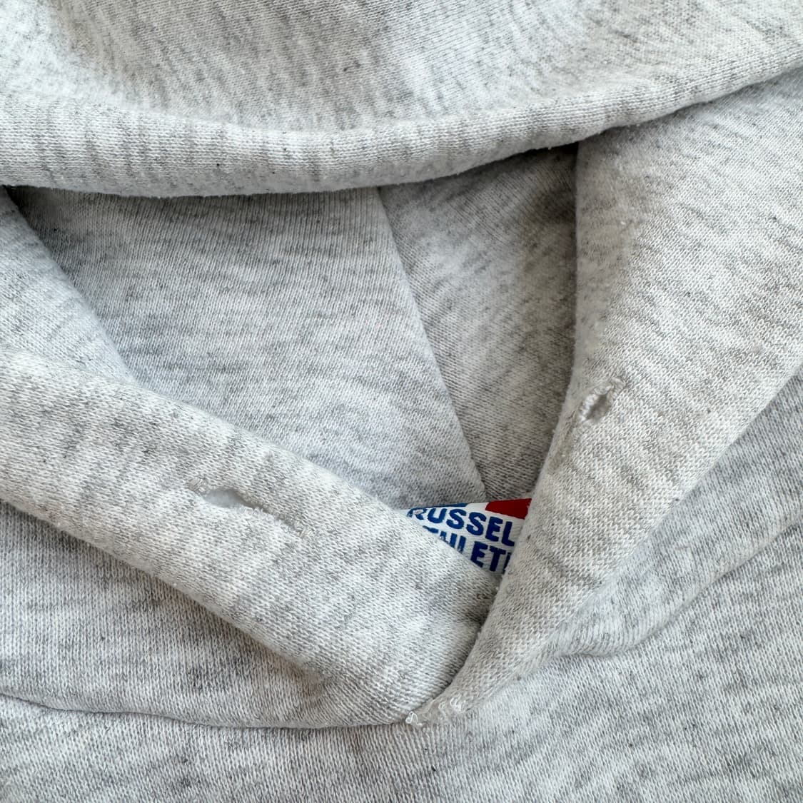 러셀 90s XL 블랭크 후드티 그레이 상품이미지5