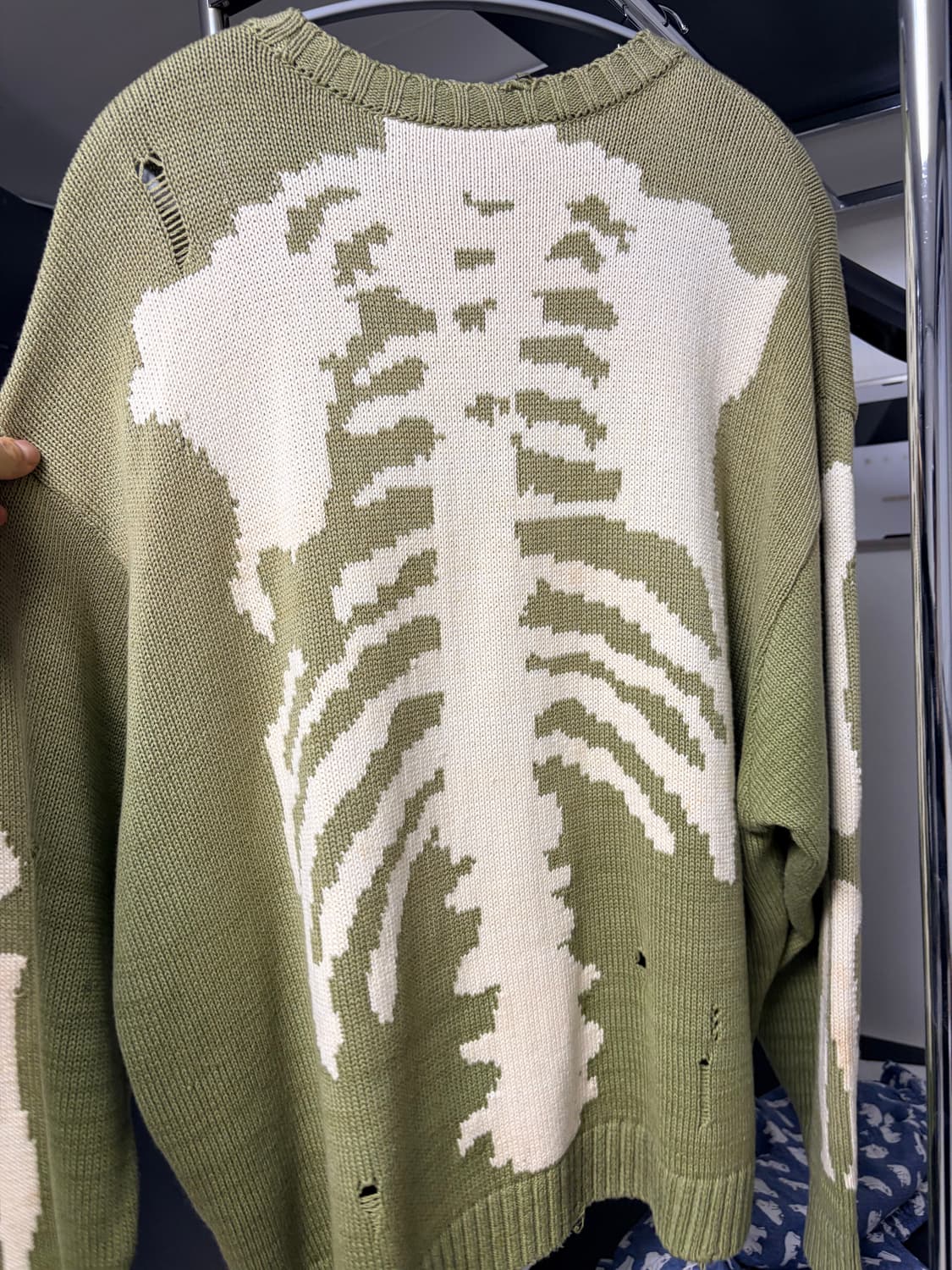 캐피탈 본 크루넥 카키 3사이즈 상품이미지7