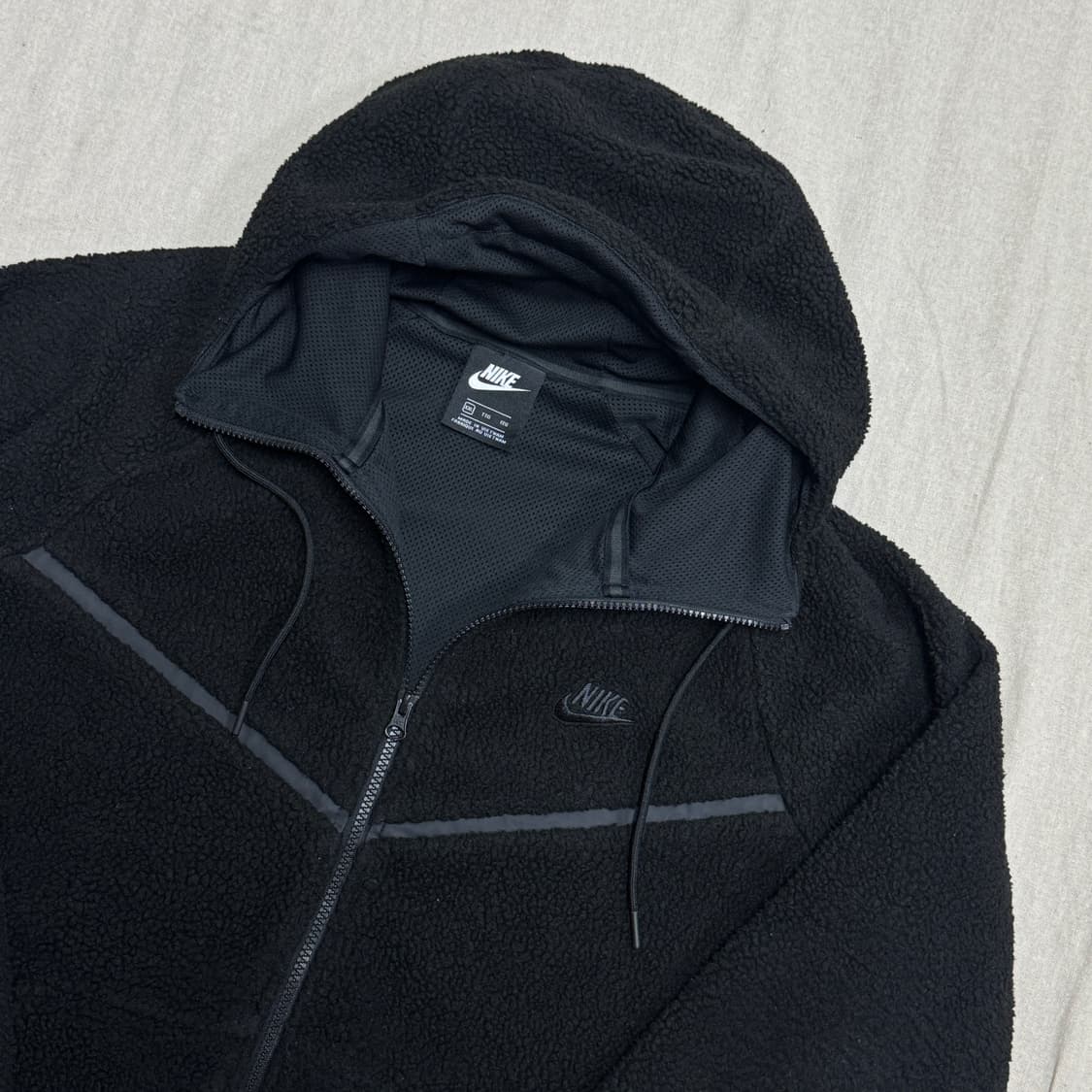 나이키 블랙블랙 후리스 후드집업 XXL 상품이미지2