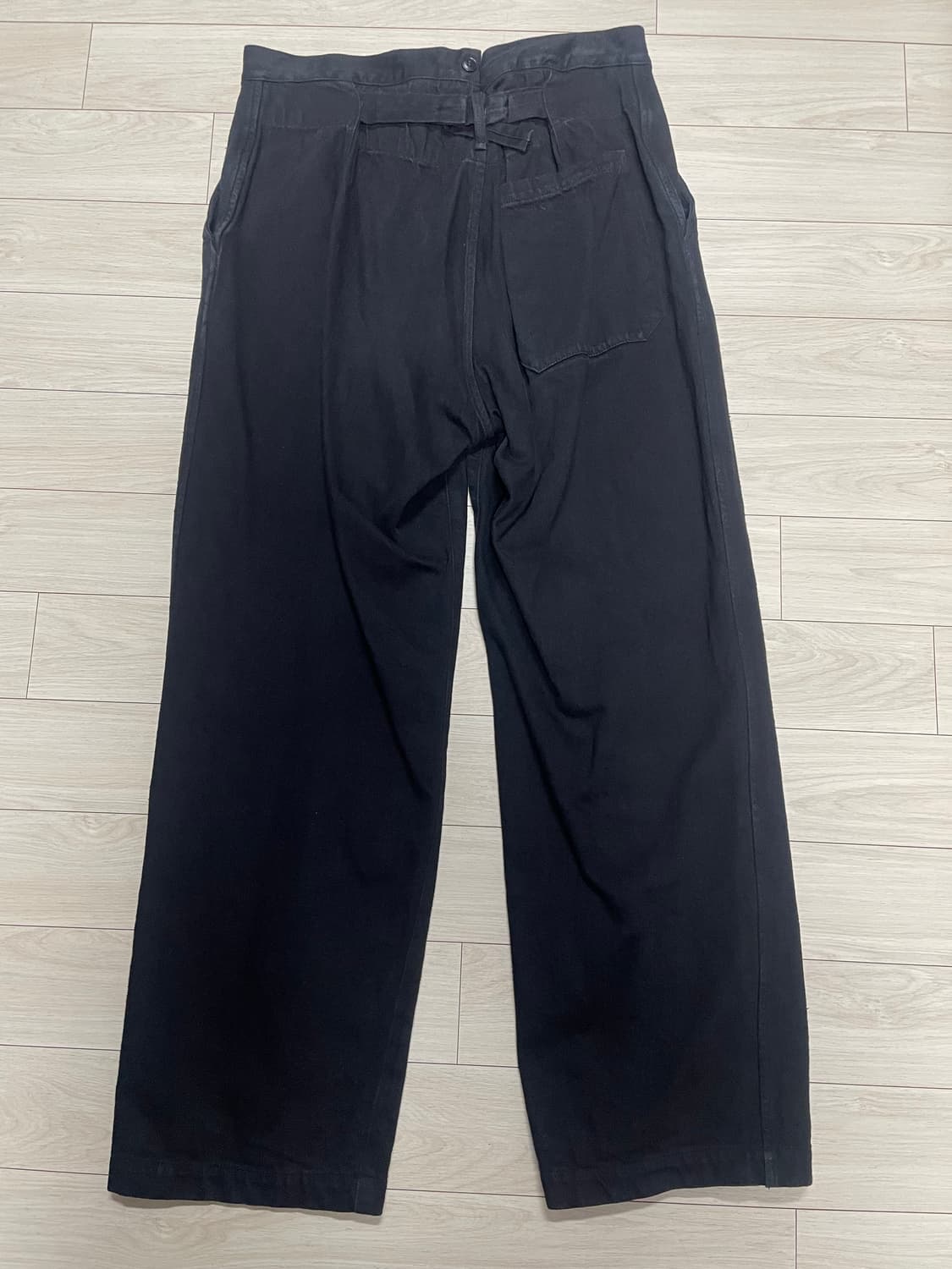 코모리 데님 오버 팬츠(블랙/2사이즈) 상품이미지3