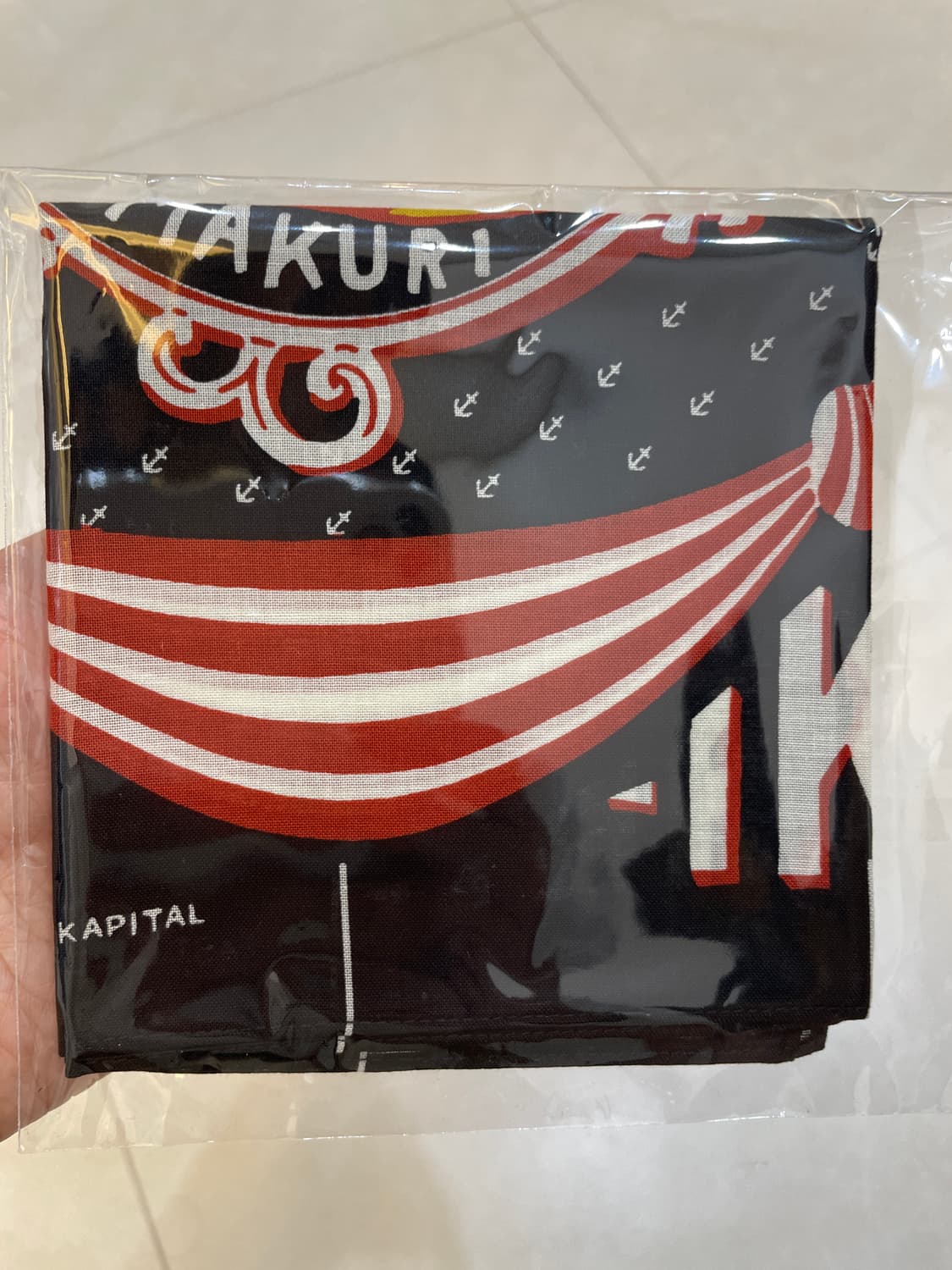 캐피탈 컬러드 반다나 앵그리 잉크 블랙 상품이미지3