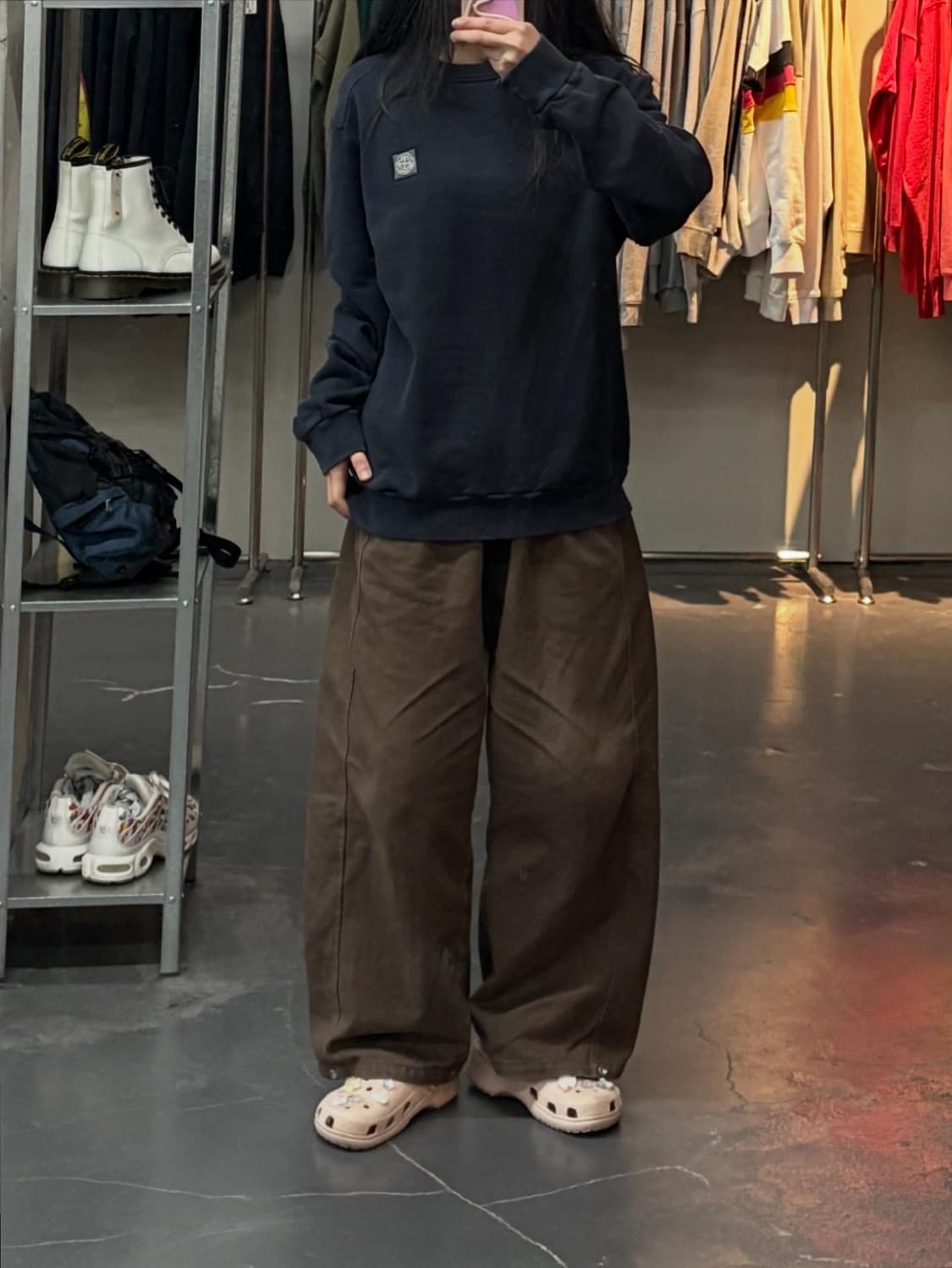 스톤아일랜드 로고패치 네이비 맨투맨 A2997 상품이미지1