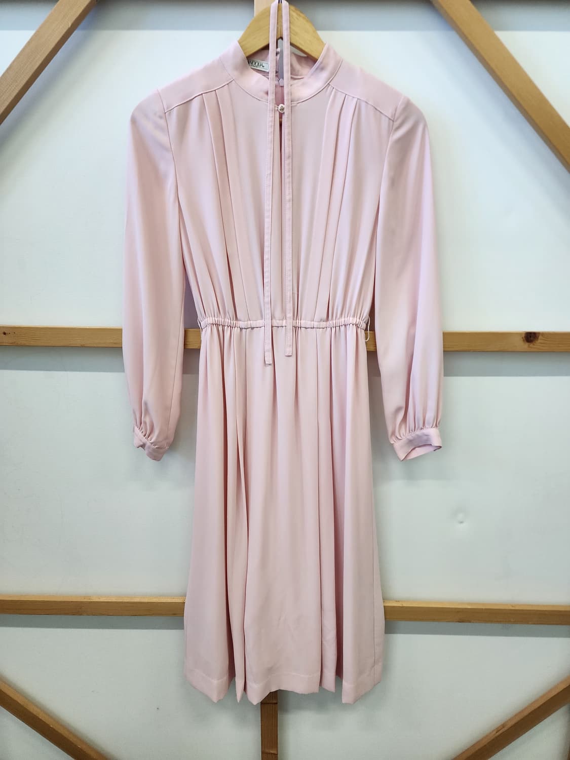 일본빈티지 파스텔 핑크 원피스 상품이미지1