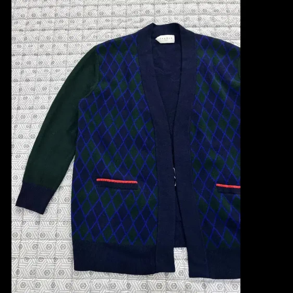 산드로 Sandro 아가일 가디건 ~FREE 상품이미지3