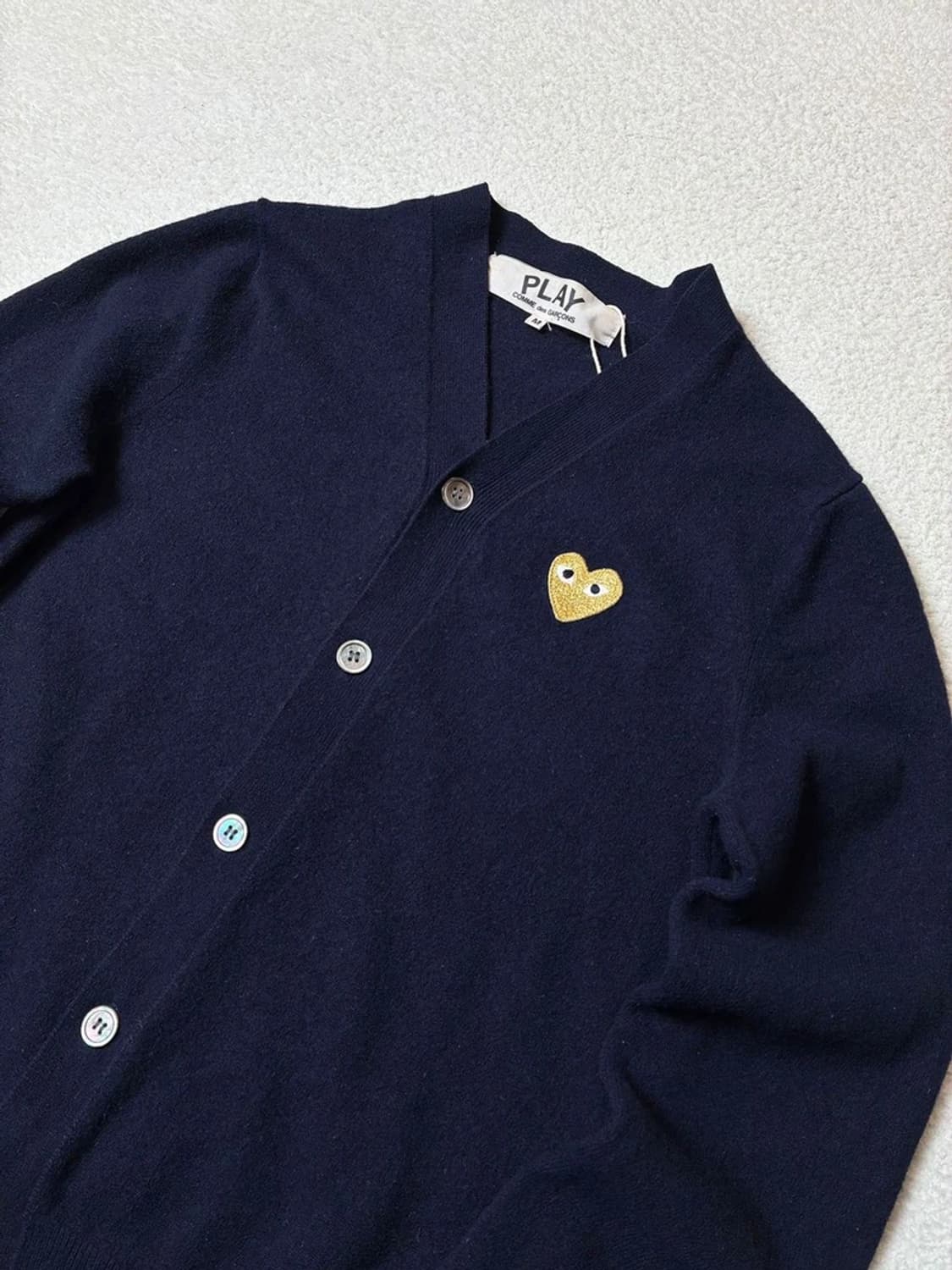 꼼데가르송 하트 로고 니트 가디건 PN6519 상품이미지2