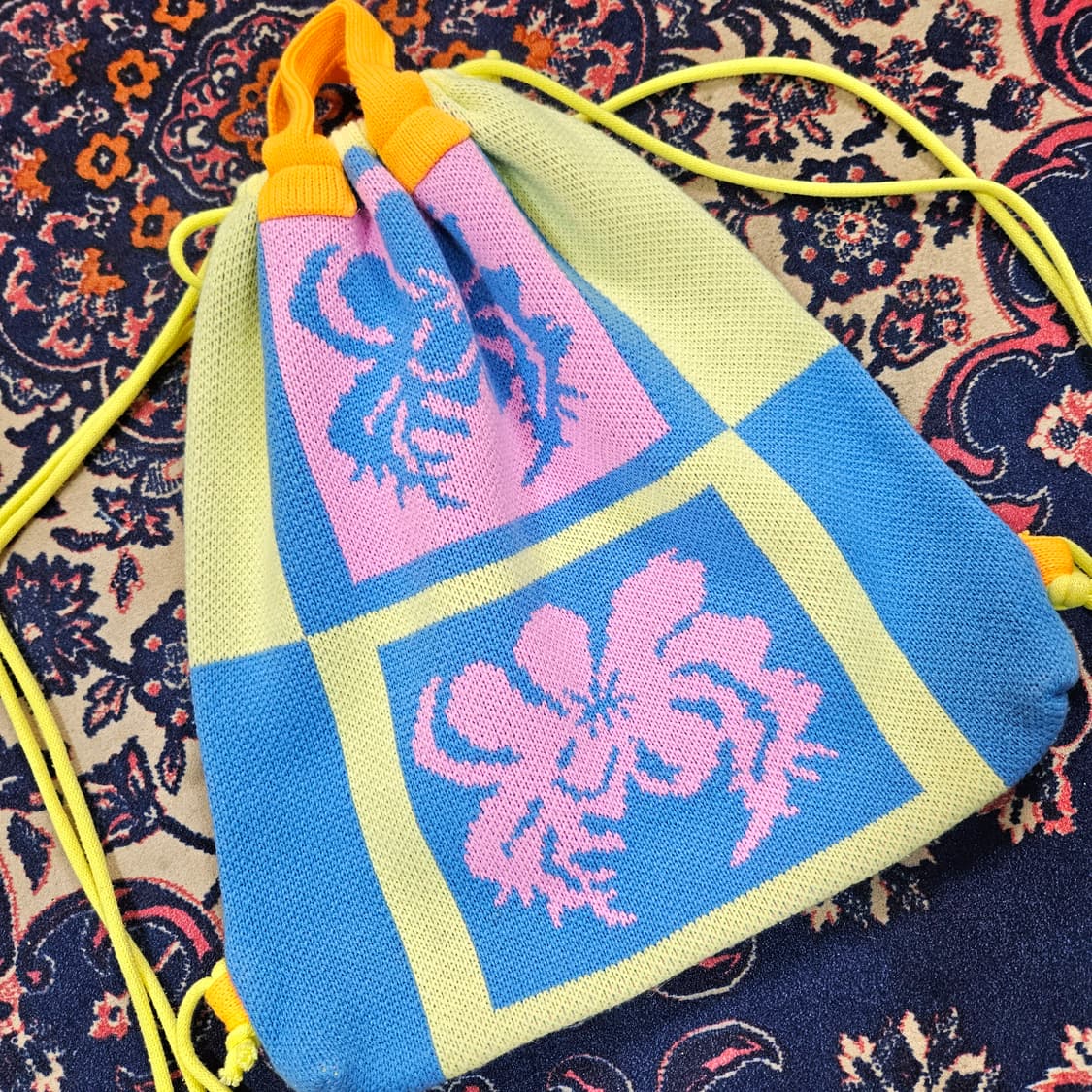 미미카위 퍼피 멀티 니트 스트링 백팩 Free 상품이미지4